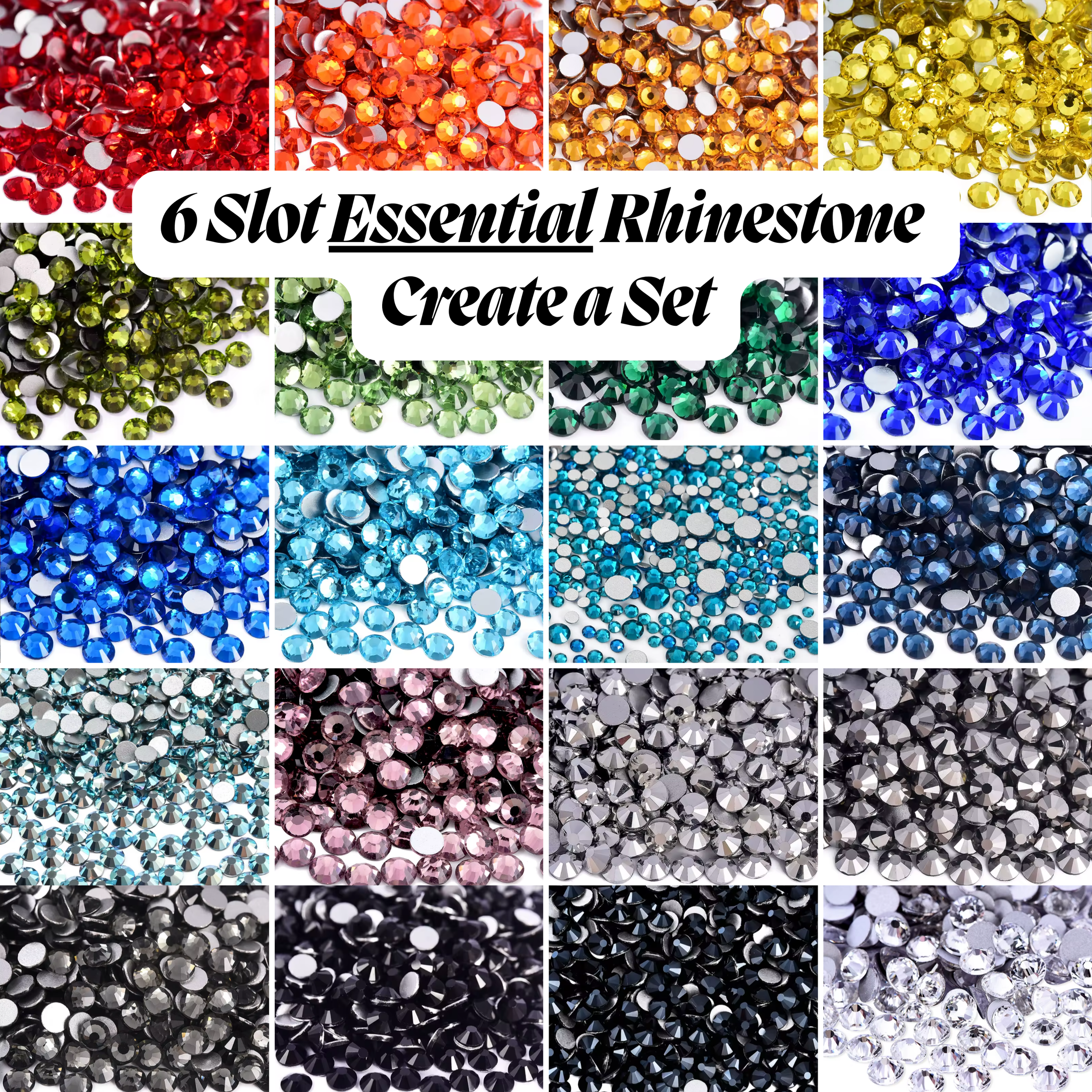 6 Slot Essential Rhinestone Set