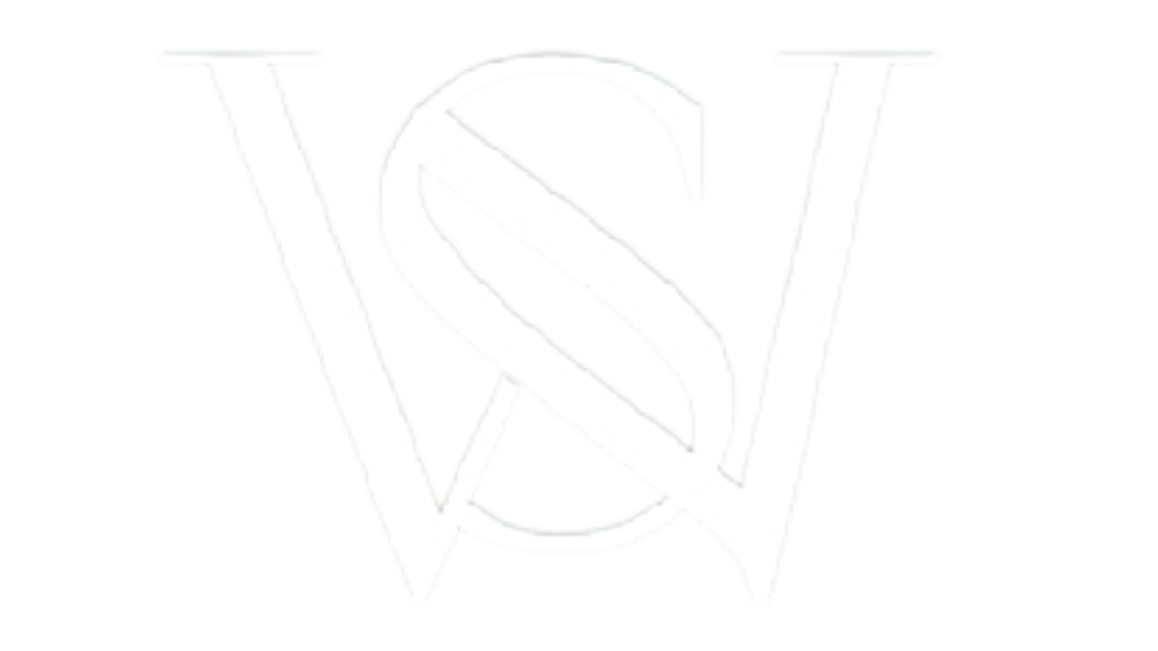 A stylized logo with the letters V and S intertwined, surrounded by a circle, all in a white outline.