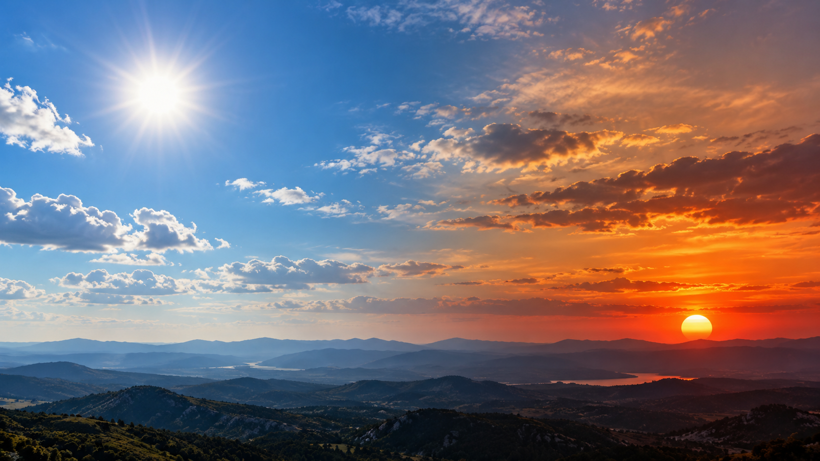 The Sun Is White. The Sky Does the Coloring.