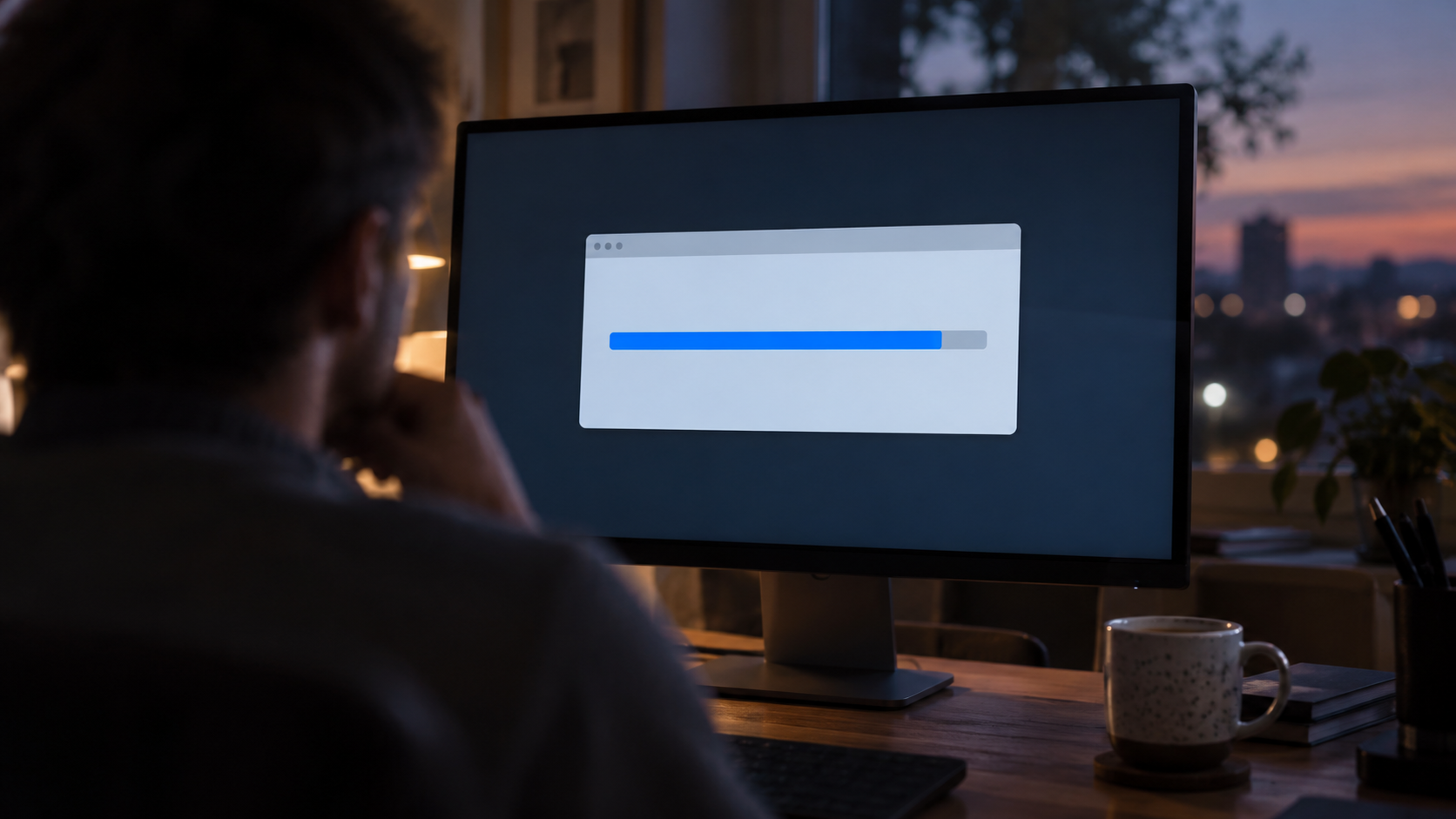 A Progress Bar Is a Promise the Computer Can Barely Keep