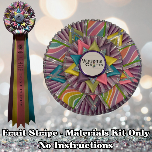 Fruit Stripe Rosette Kit - Materials Only