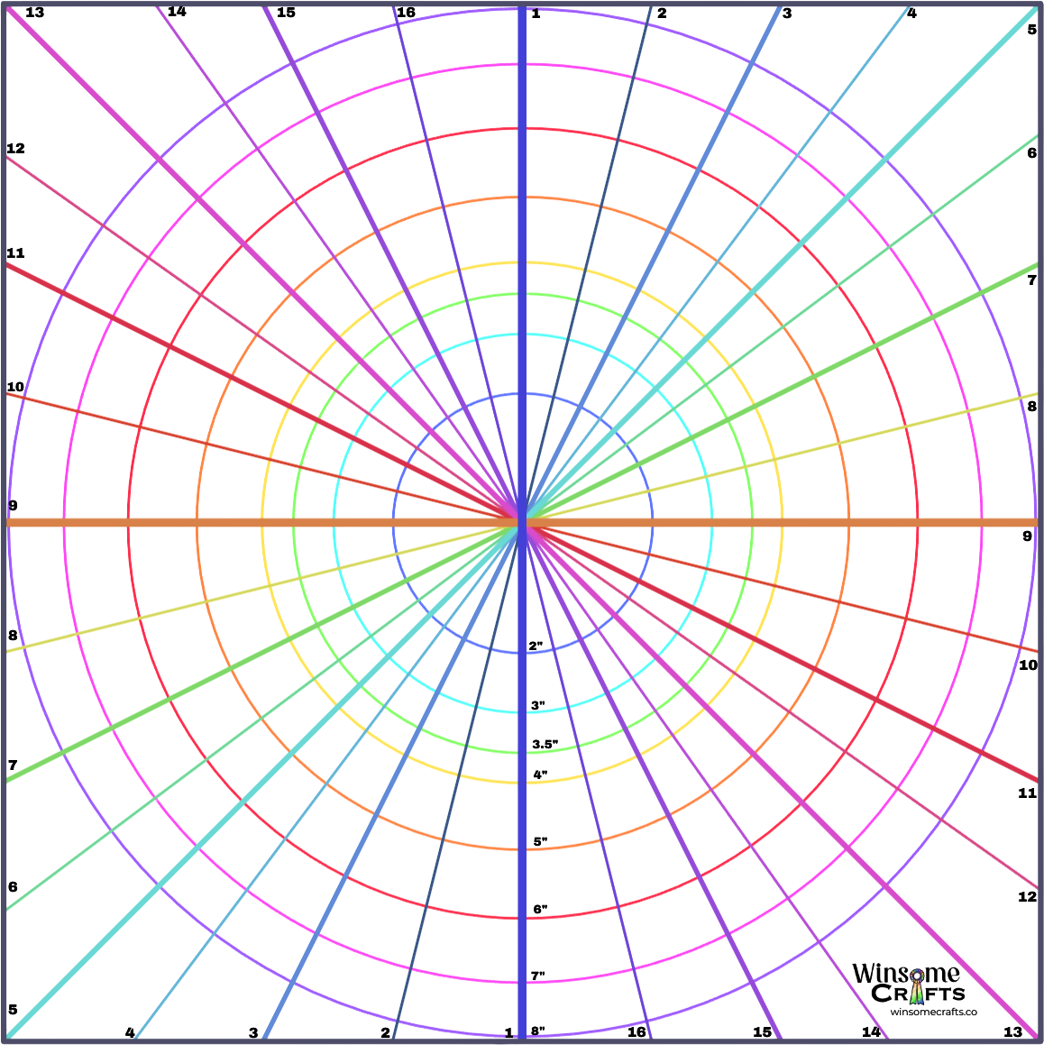 Downloadable Template for Rosette and Homecoming Mums