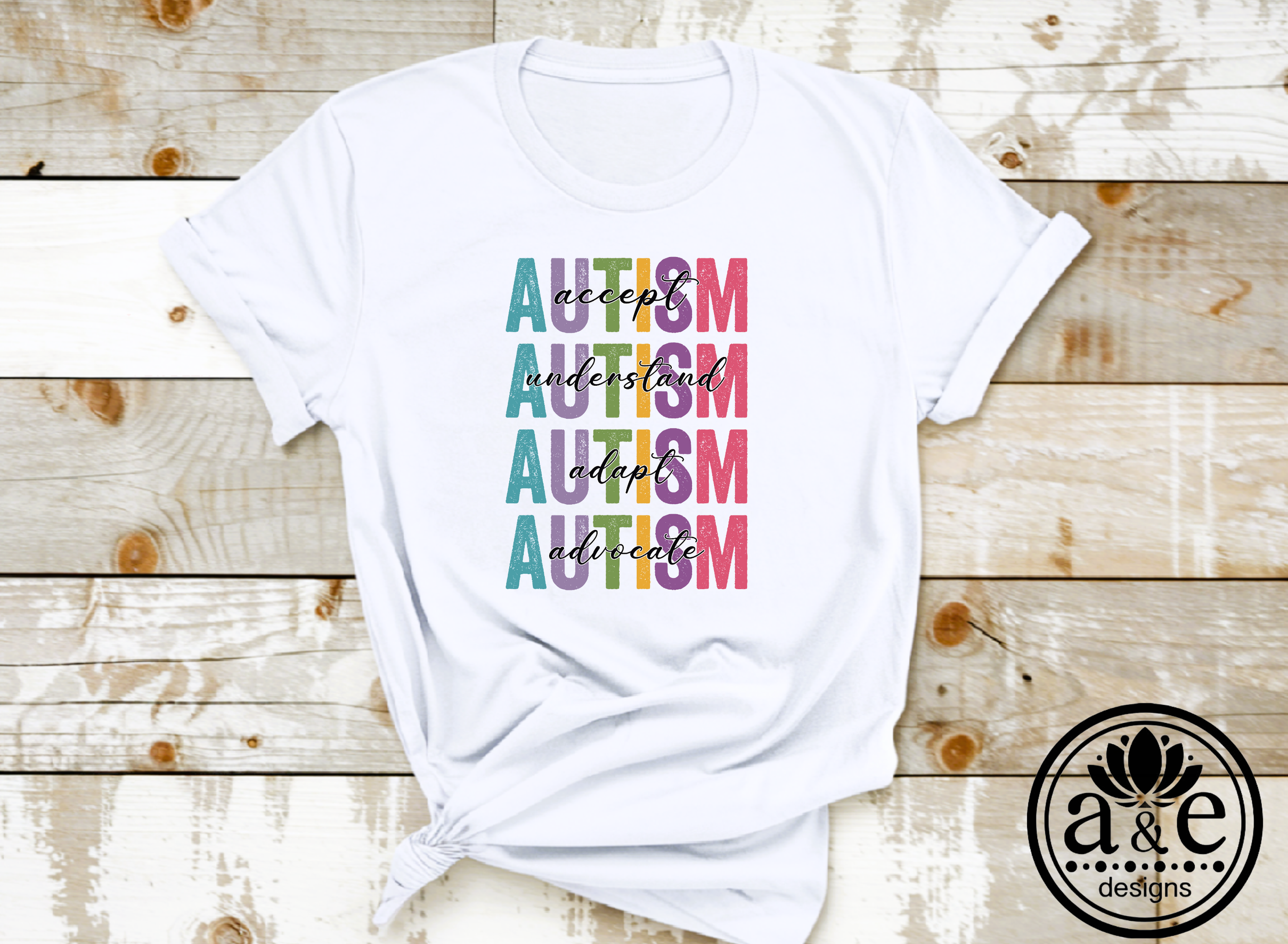 Autism Accept Understand Adapt Advocate Tee