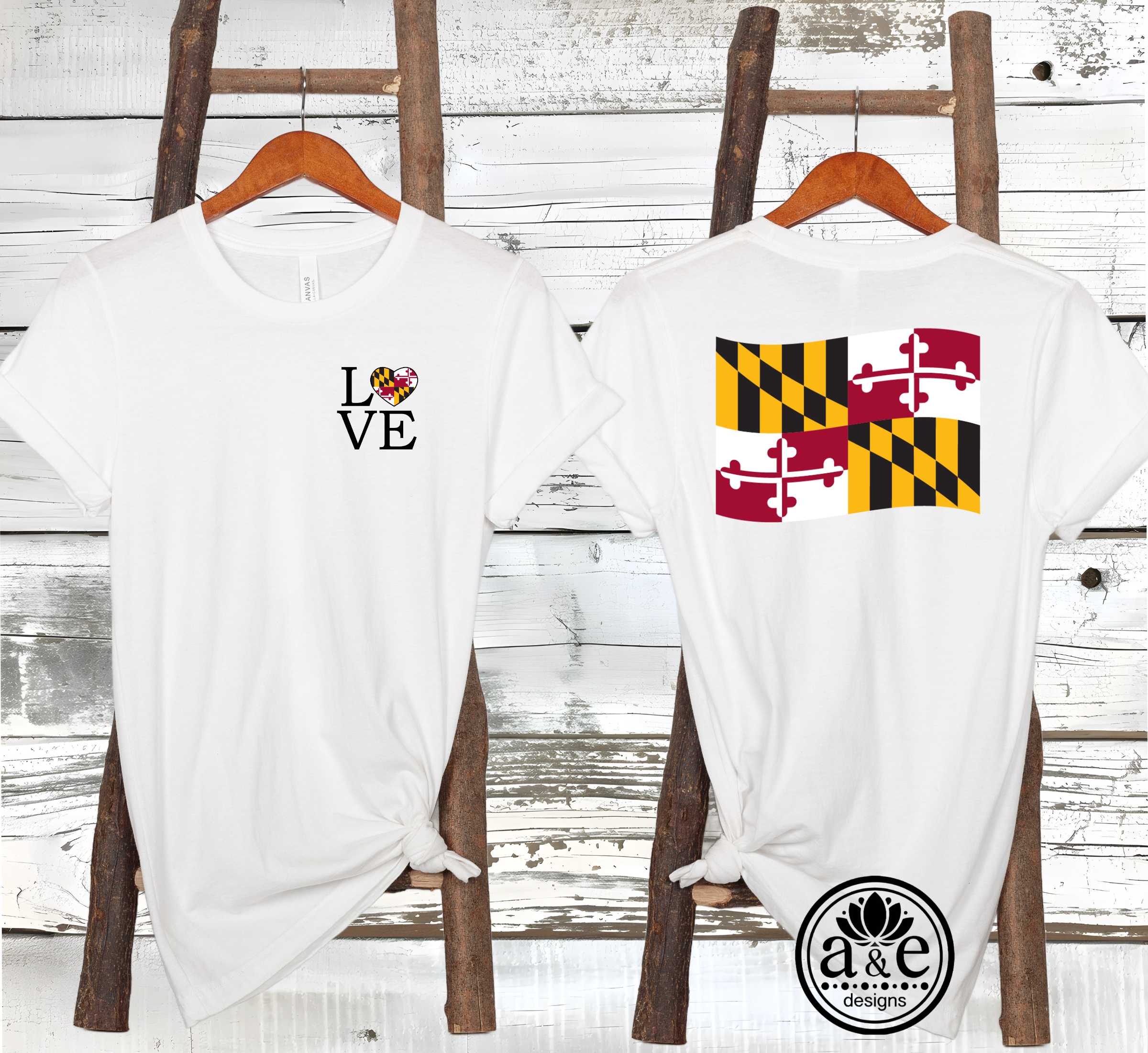 Maryland LOVE Tee - Front & Back Version