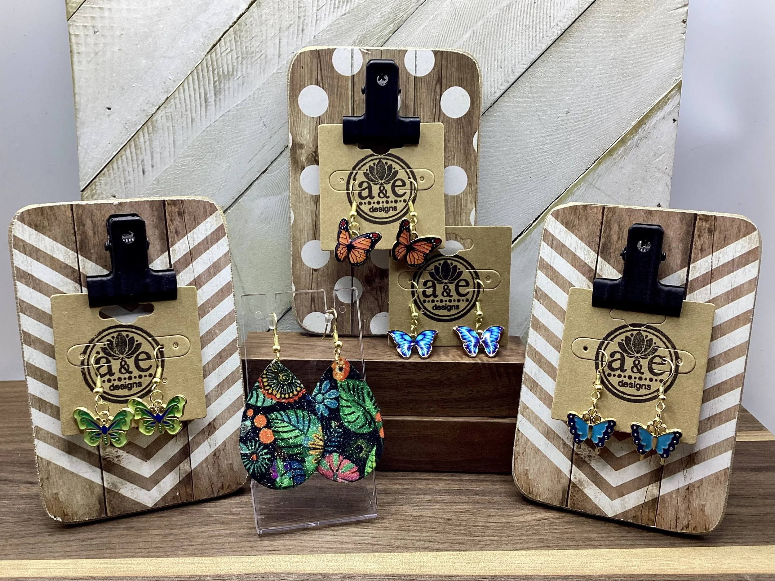 Butterfly Enamel Earrings (Variety)