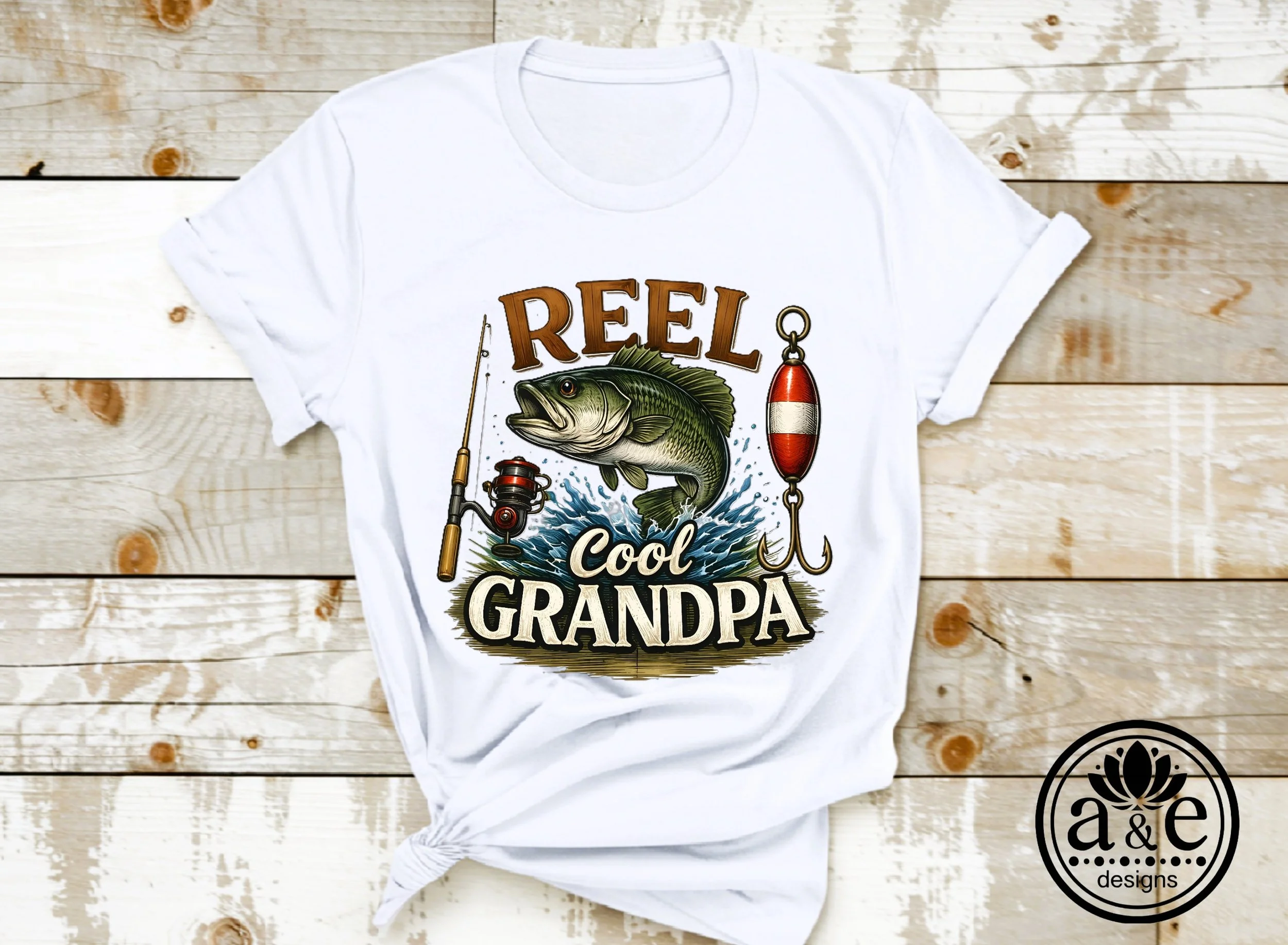 Reel Cool Grandpa Tee