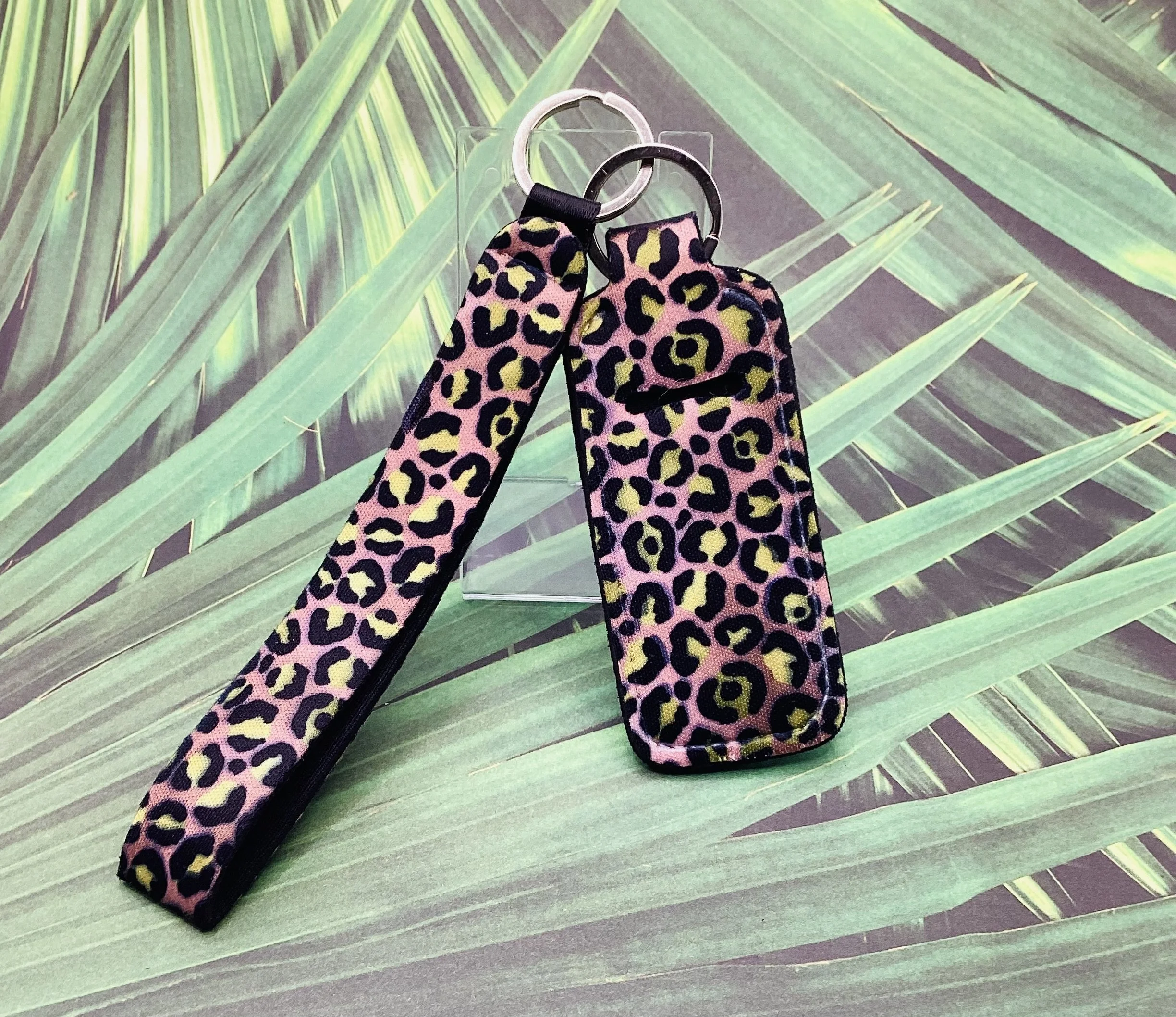 Animal Print Collection Wristlet with Lip Balm Holder - 3 Styles