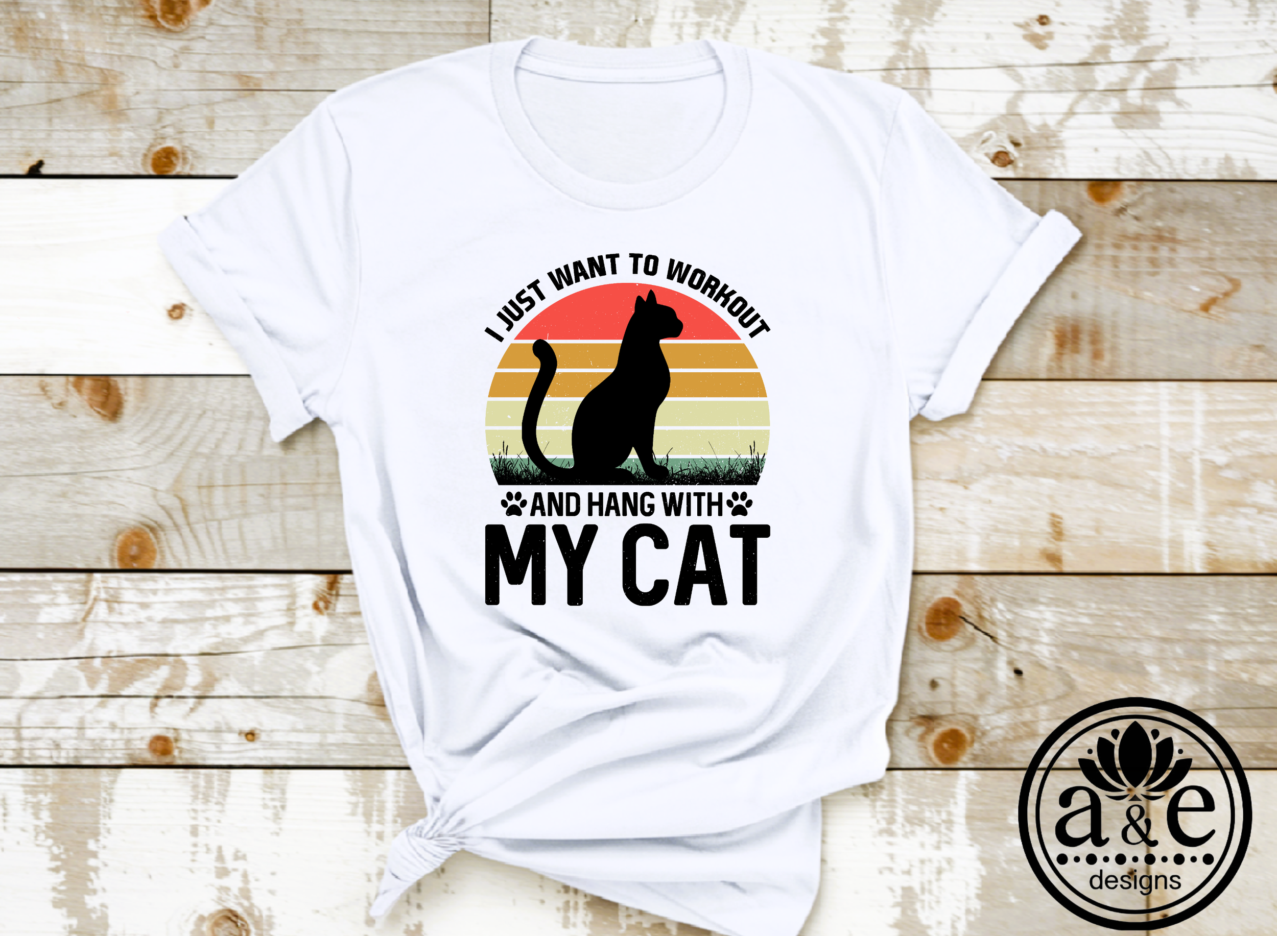 I Just Want to Workout and Play with My Cat Tee
