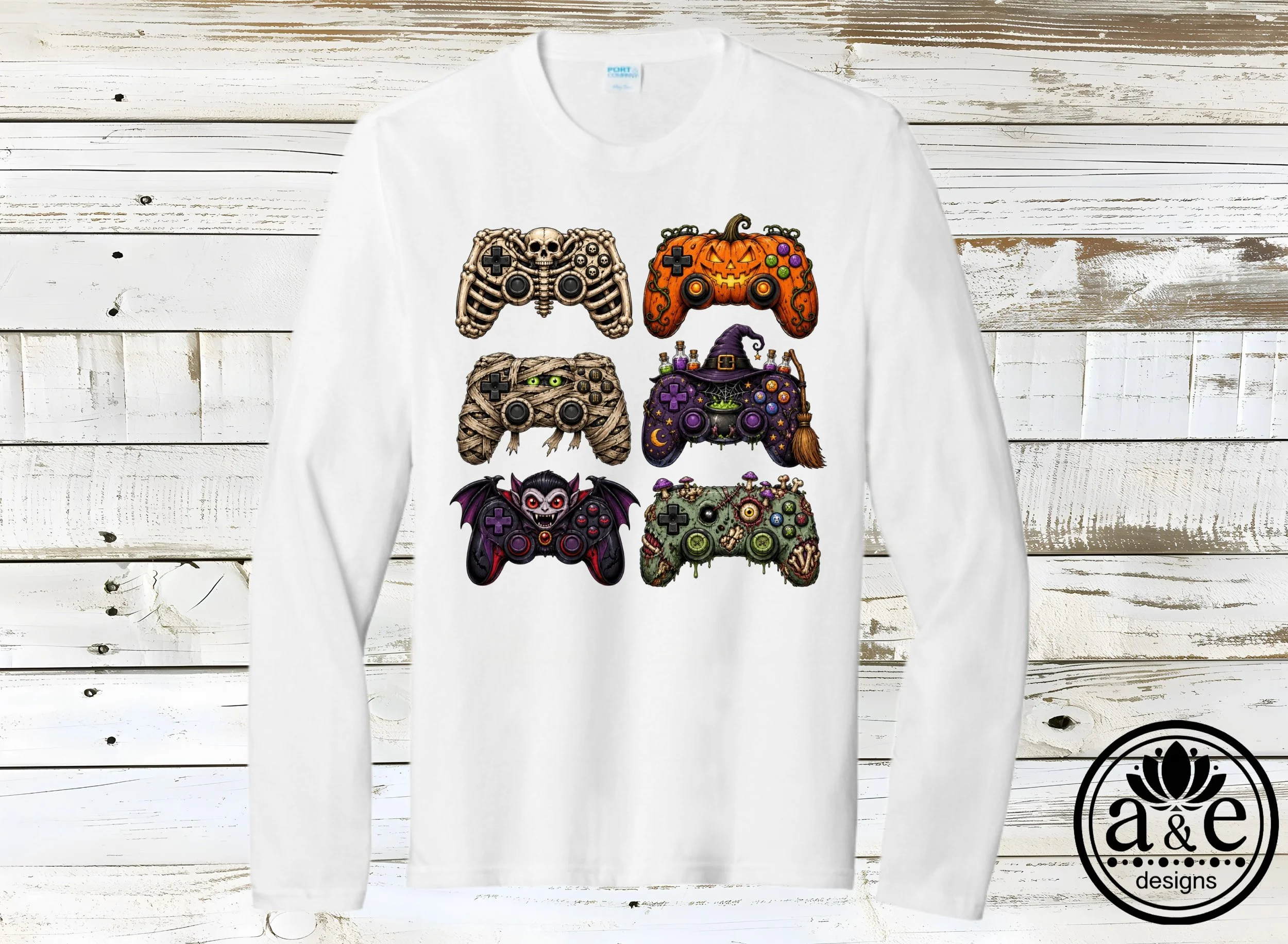 Creepy Game Controllers Halloween Tee