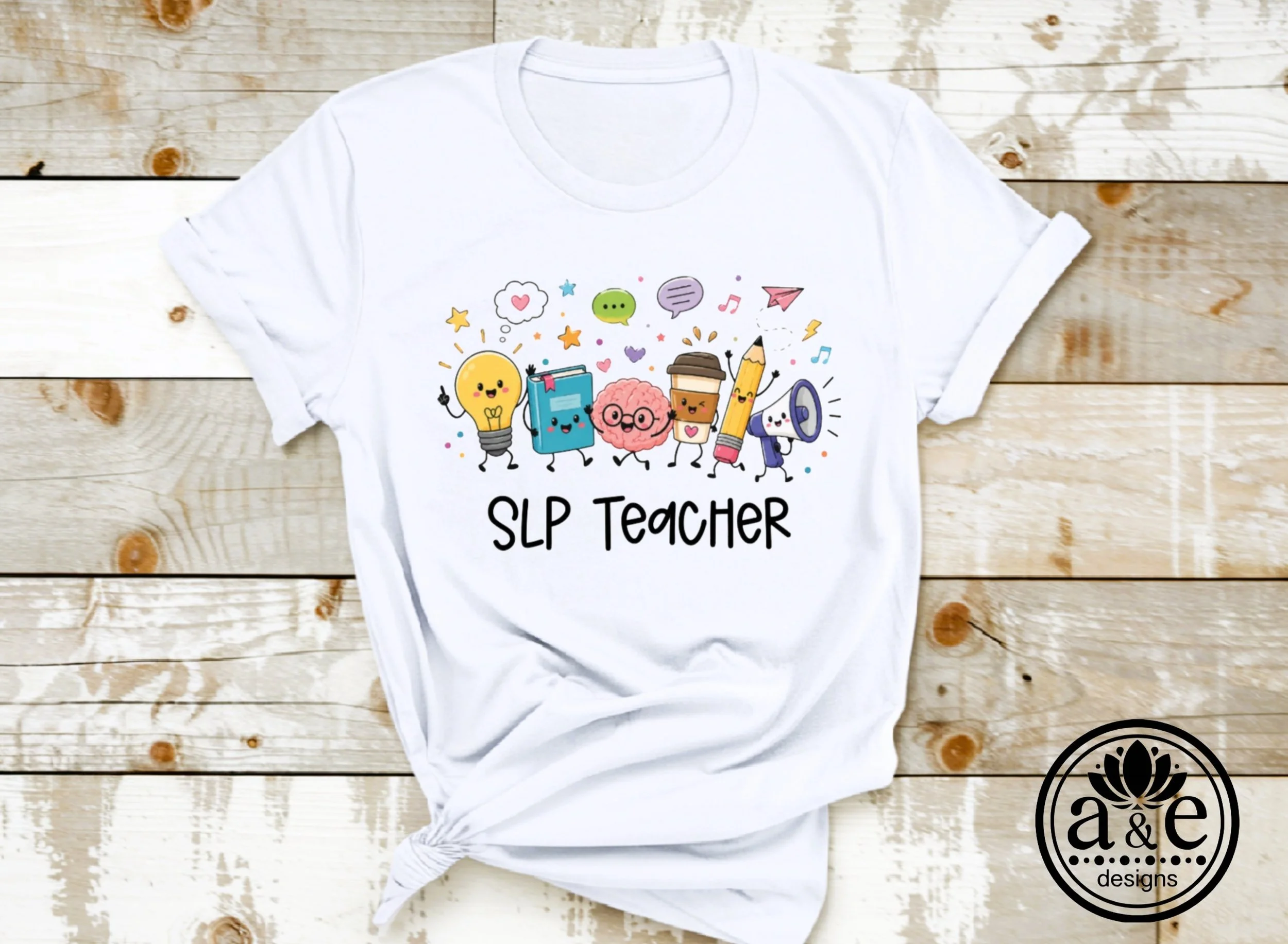 Speech Language Pathologist Doodle Tee