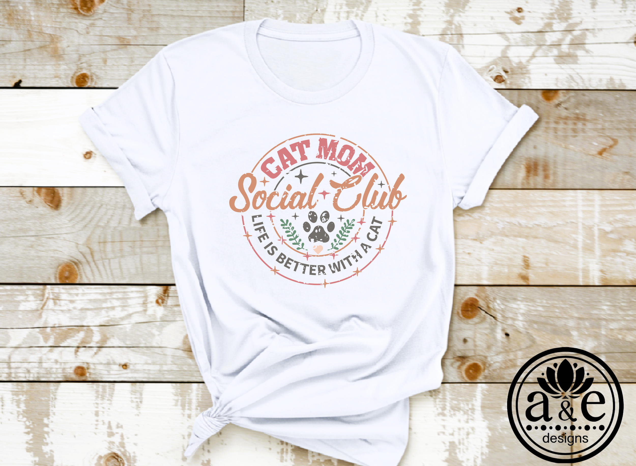 Cat Mom Social Club Tee