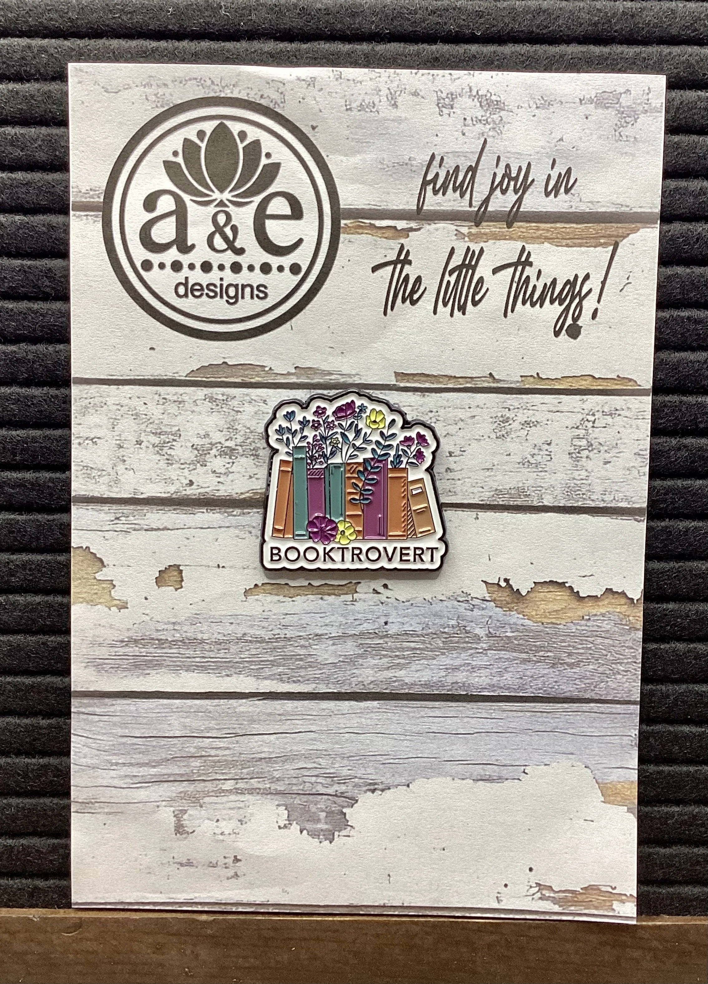 Booktrovert Enamel Pin