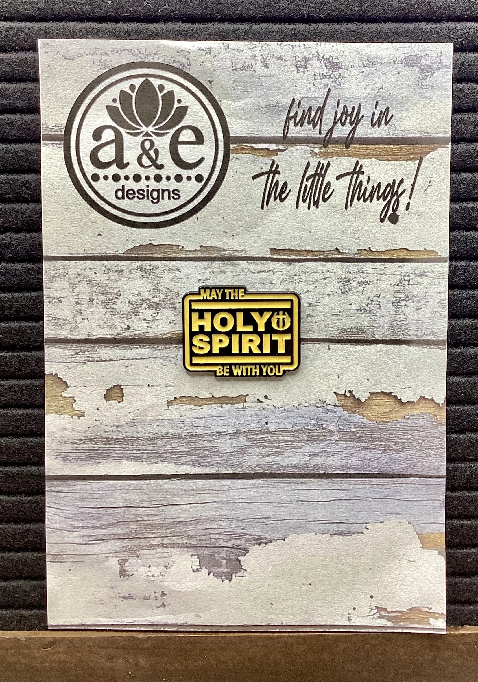 May The Holy Spirit Be With You Enamel Pin