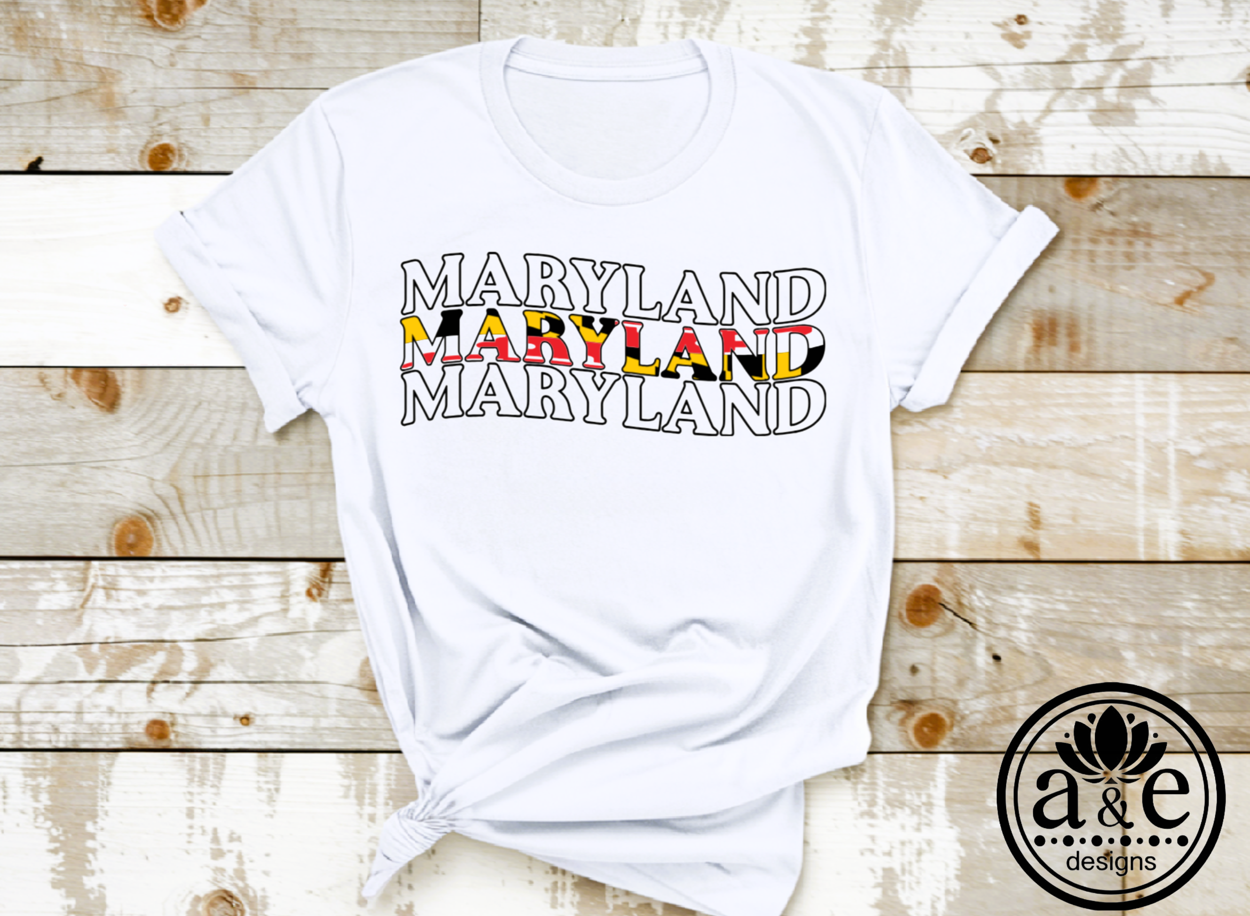 Stacked Maryland Tee
