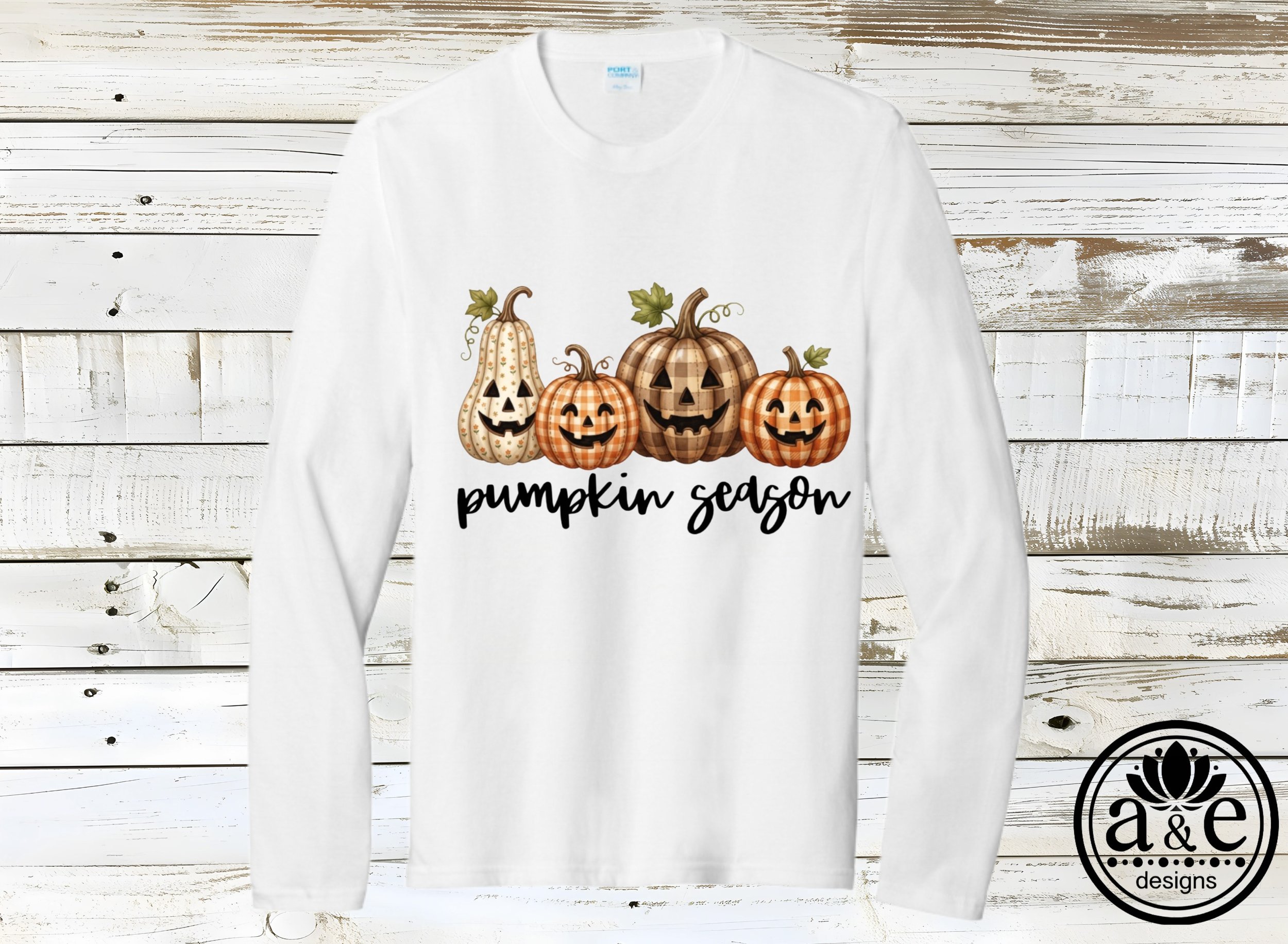 Patchwork Pumpkin Season Tee