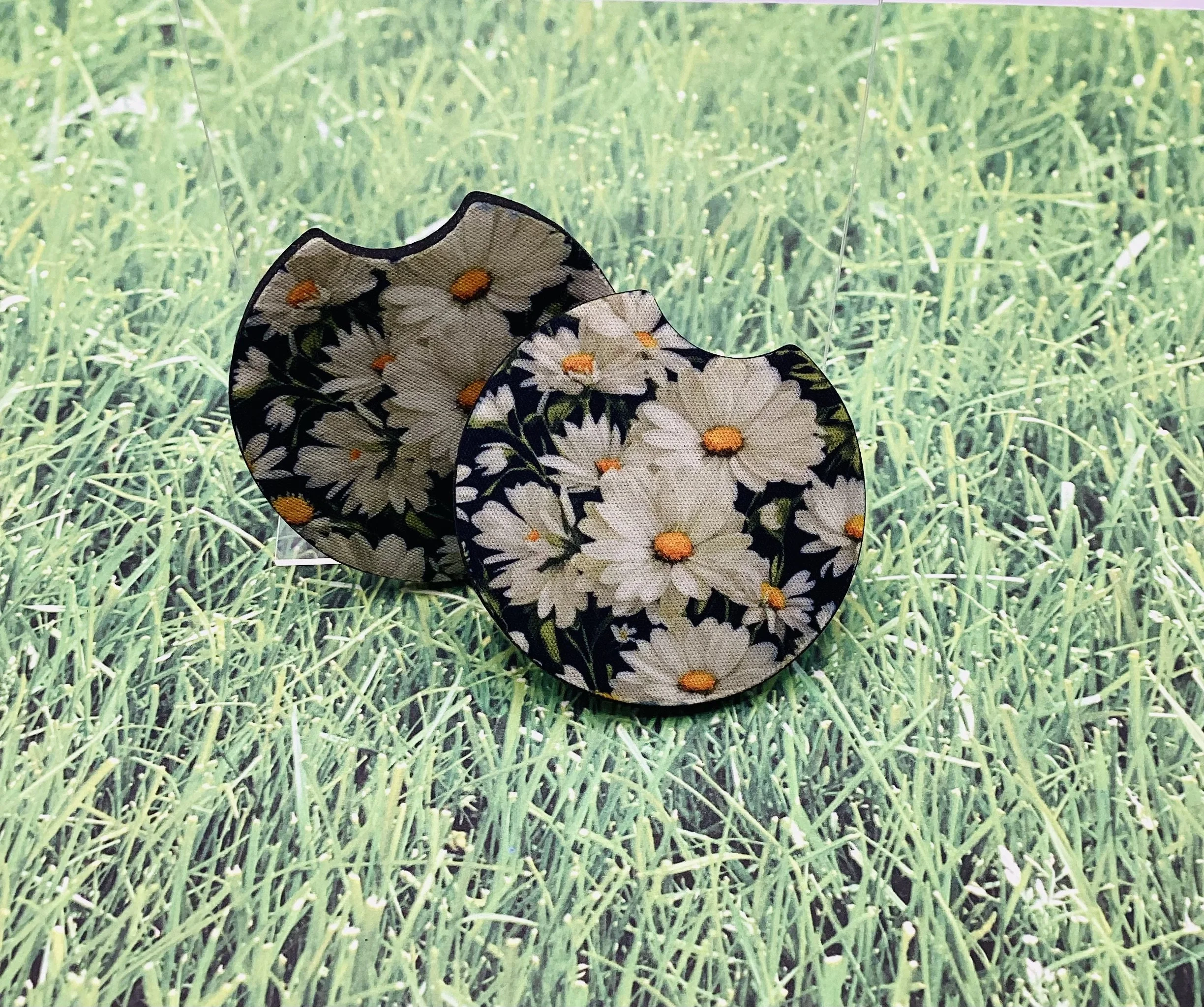 Floral Car Coasters Collection (Set of 2)
