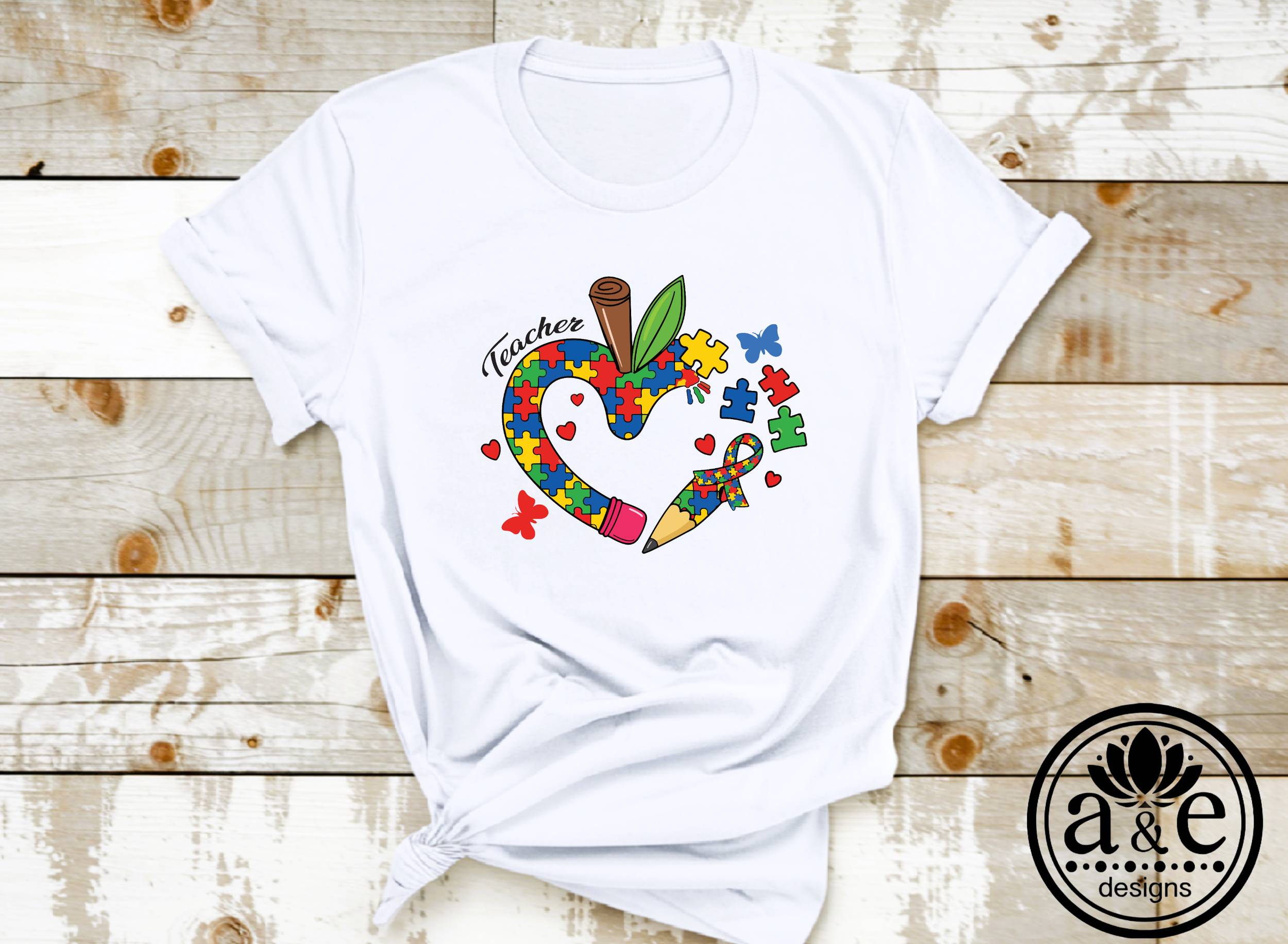 Teacher Autism Tee