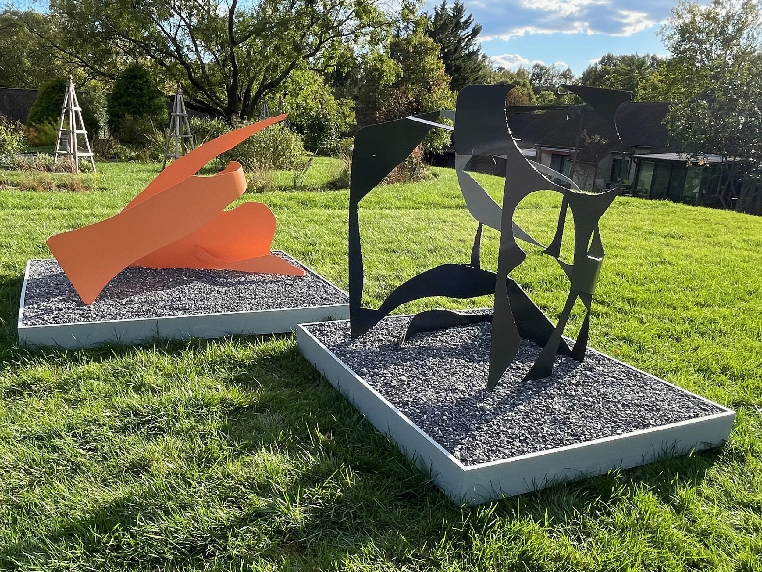 DANCE, painted steel composite, 2025, (120"X108"X60")