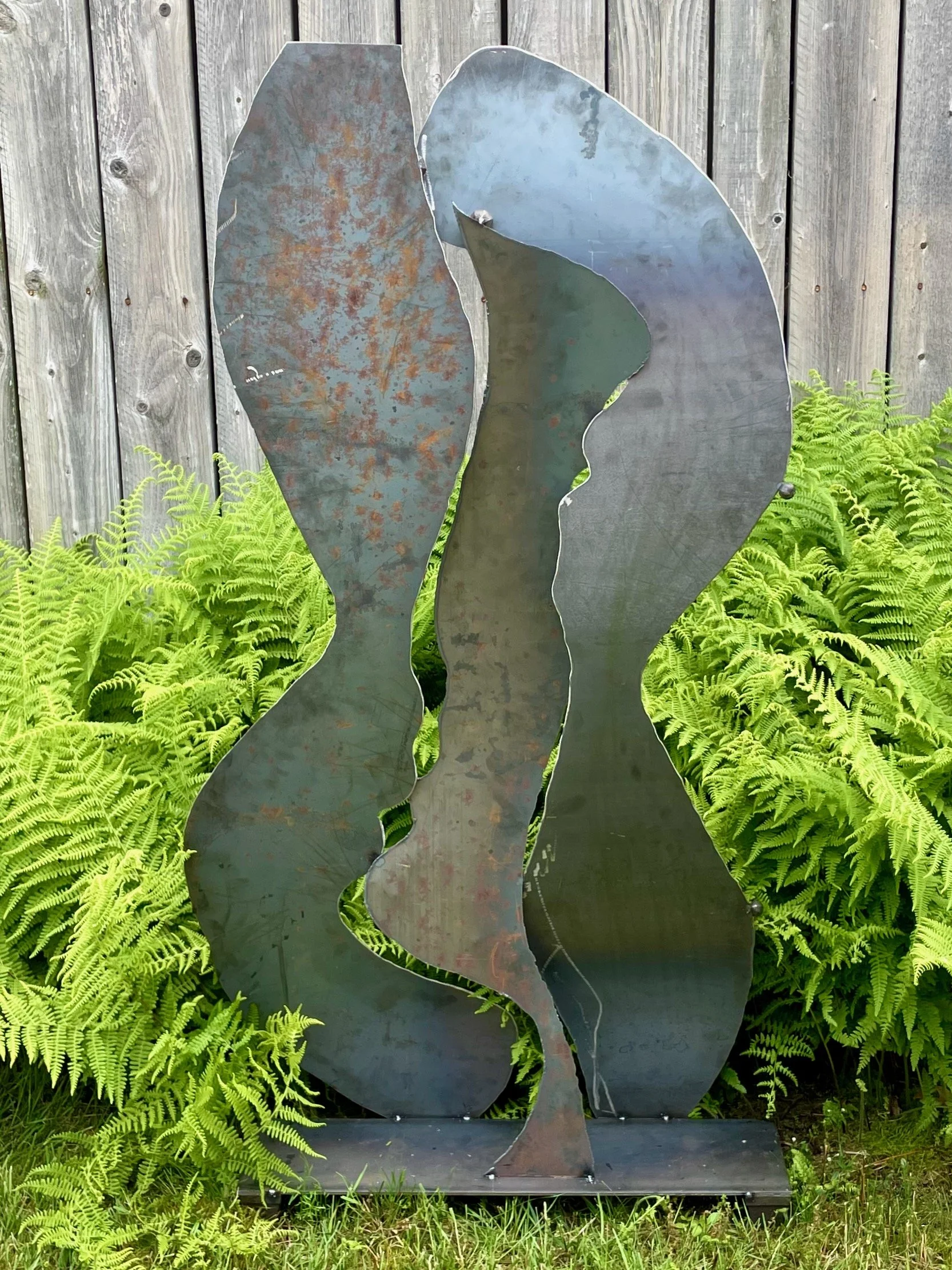 GARCON LINE DANCE, rusted steel, 2020, (36"X18"X48") 