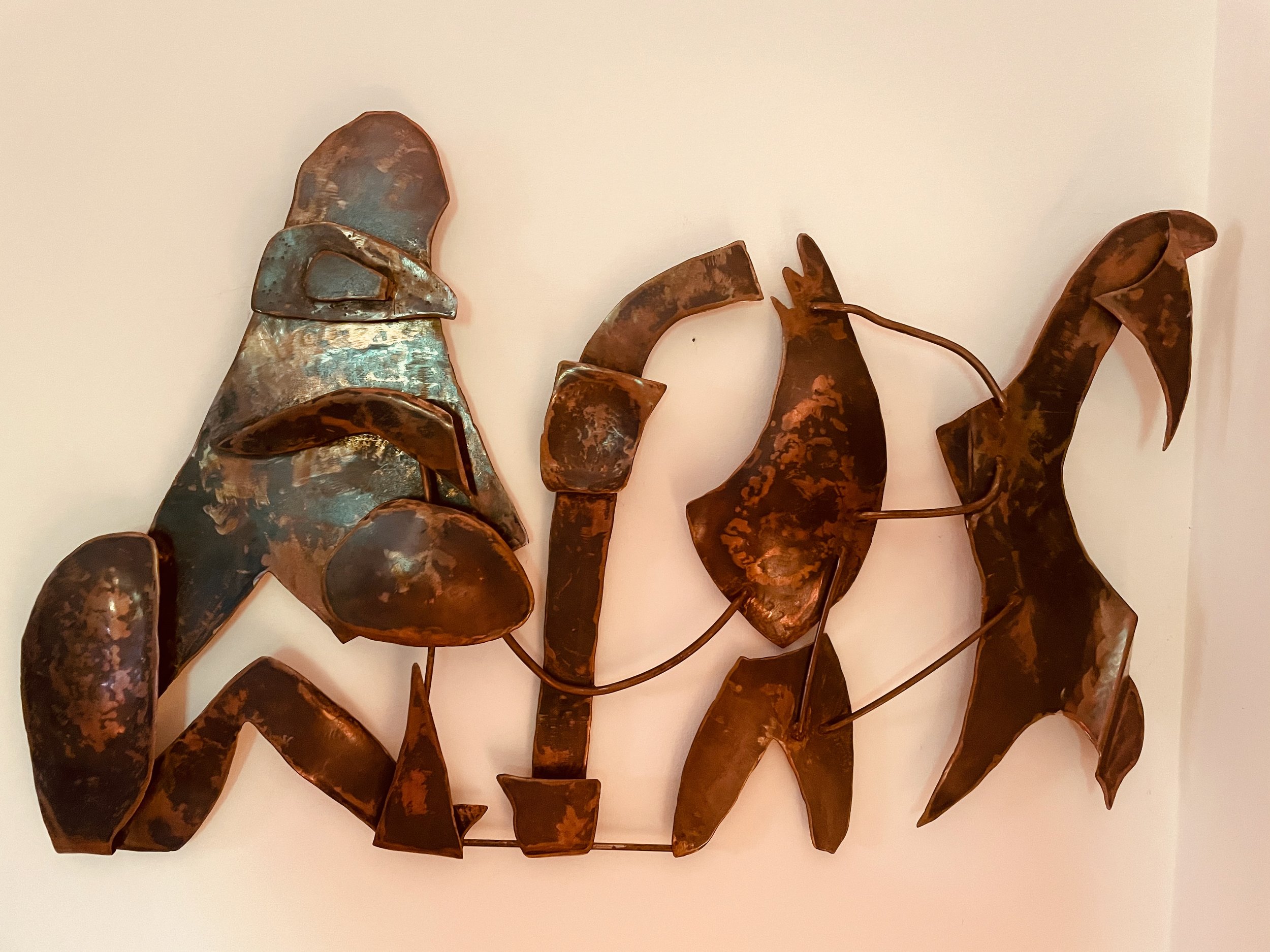 DURGA, patinated steel, 2021, (19"X12"X4") 