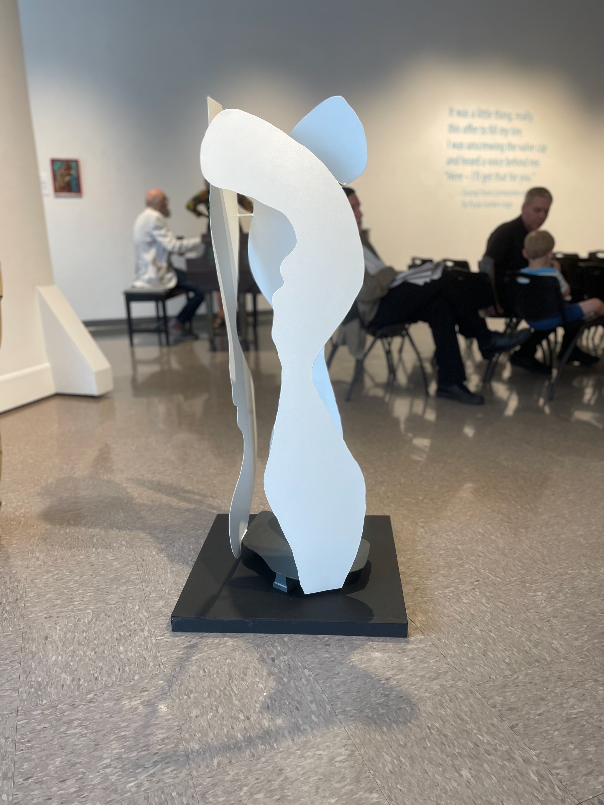 GARCON, painted steel, 2020, (18"X18"X48") 