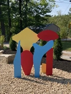 TEXTURE 5v, painted steel, 2023, (58"X18"X48")