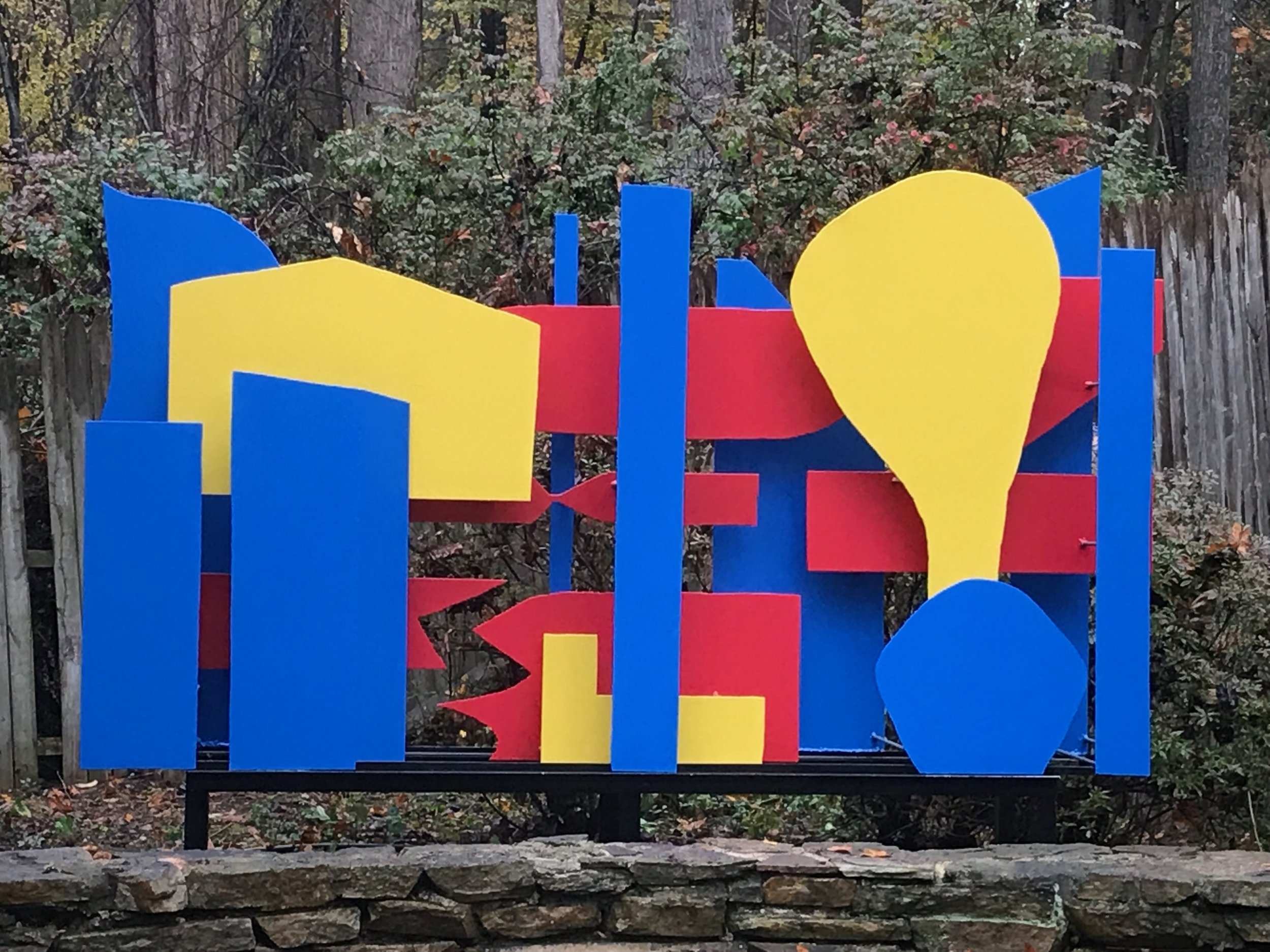 TEXTURE 3m, painted steel (plus stand), 2017, (84"X48"X20" plus 18" stand)