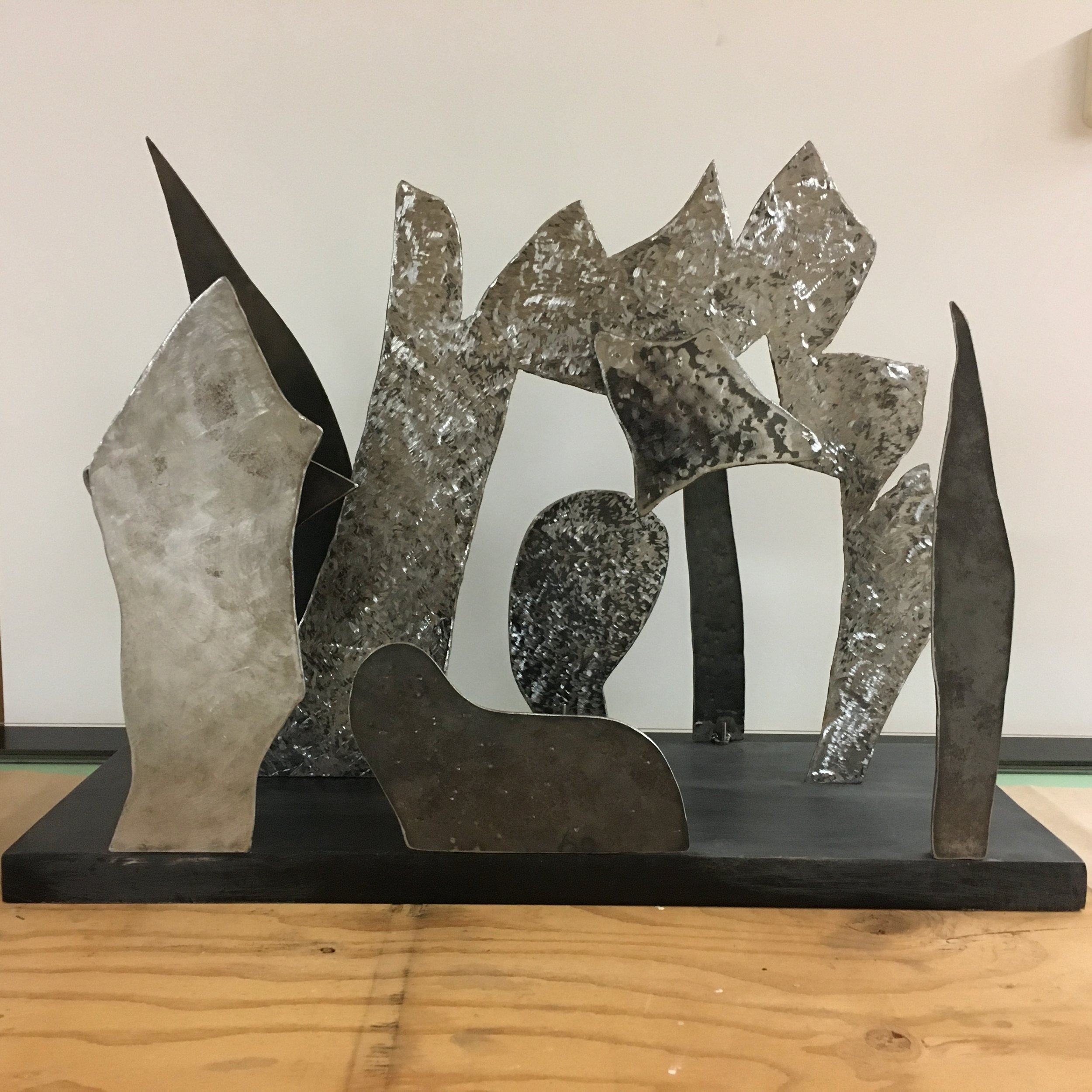 SHENDSHINY, painted steel, 2019, (16"X12"X6")