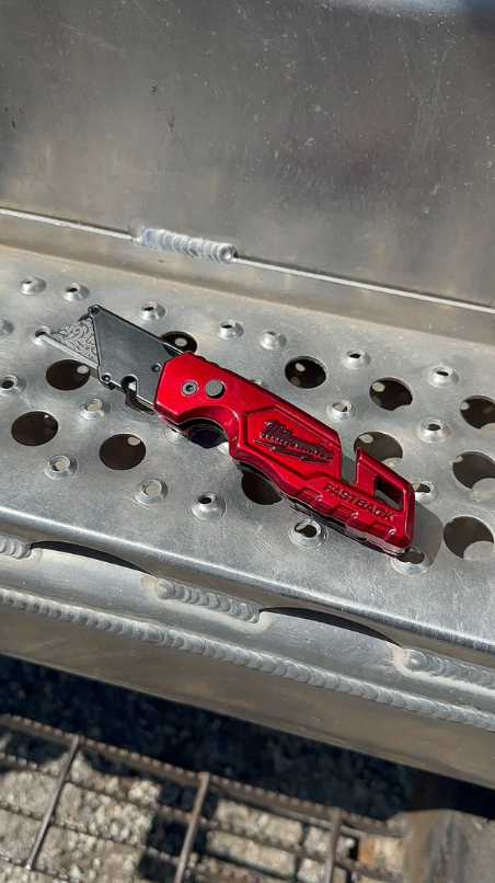 Candy Red & Black Utility Knife
