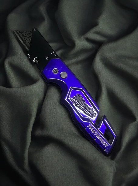 Purple & Black Utility Knife