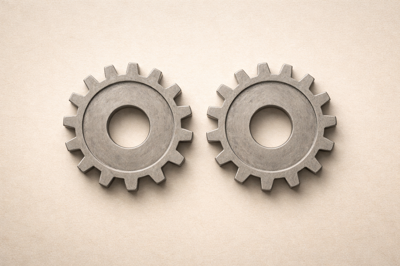 Metáfora visual de Dificultades de Aprendizaje: dos engranajes desconectados que simbolizan cuando el esfuerzo del alumno no se traduce en resultados académicos.