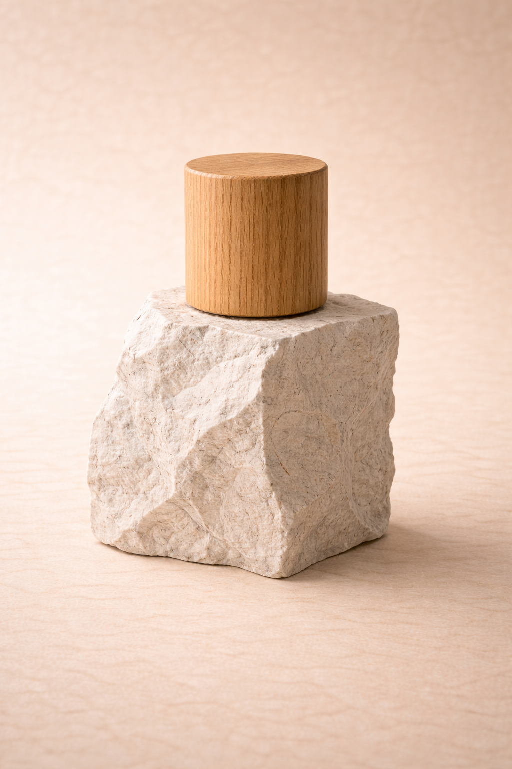 Metáfora visual de la regulación emocional: bloque de cerámica minimalista con un canal curvado tallado, que simboliza la capacidad de canalizar la ira y gestionar las emociones intensas de forma adaptativa.