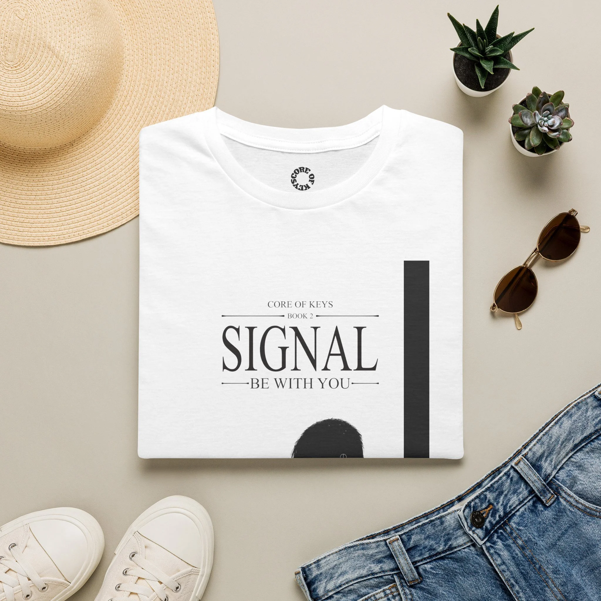 Core of Keys SIGNAL T-Shirt | Cyberpunk Sci-Fi Book Series Tee