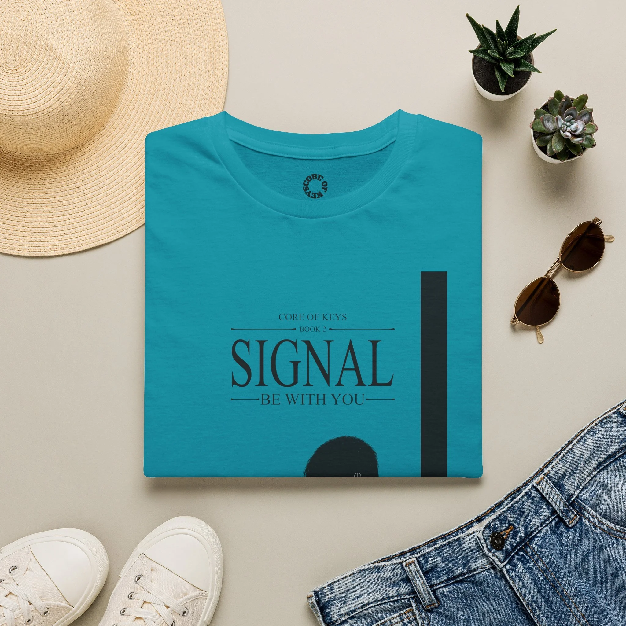 Core of Keys SIGNAL T-Shirt | Cyberpunk Sci-Fi Book Series Tee