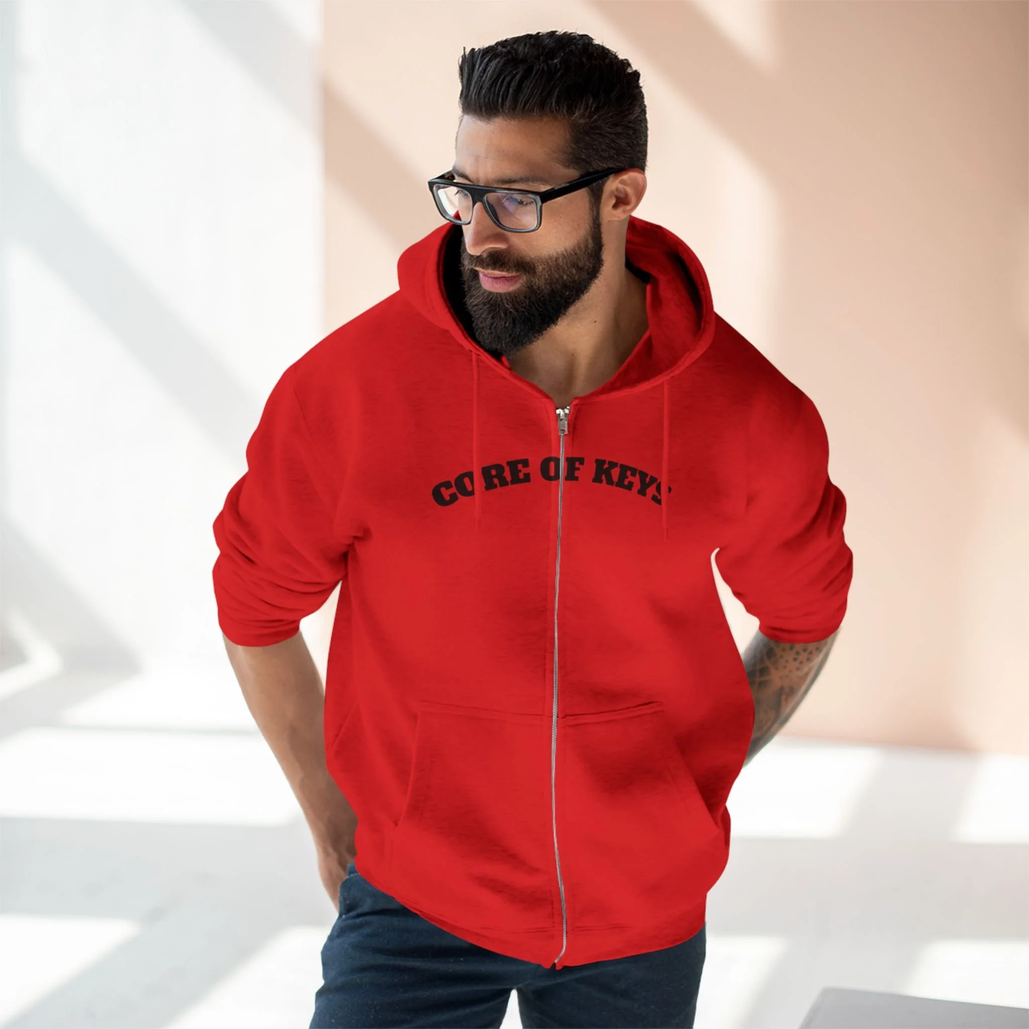 Core of Keys 'Signal' Zip Hoodie — Music Artist Graphic Zip-Up