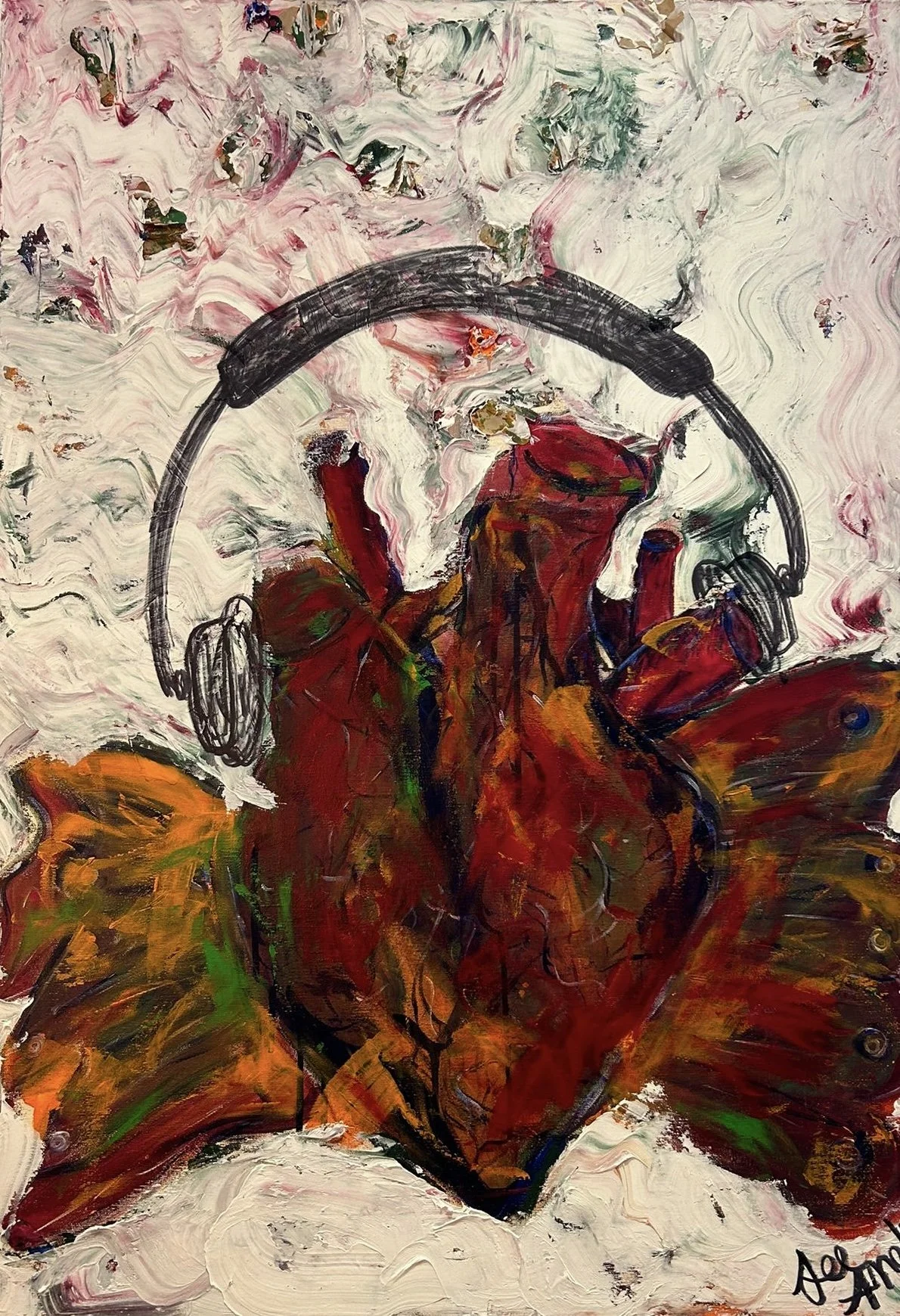 Écoutez votre cœur - 100x70cm - 3.200€