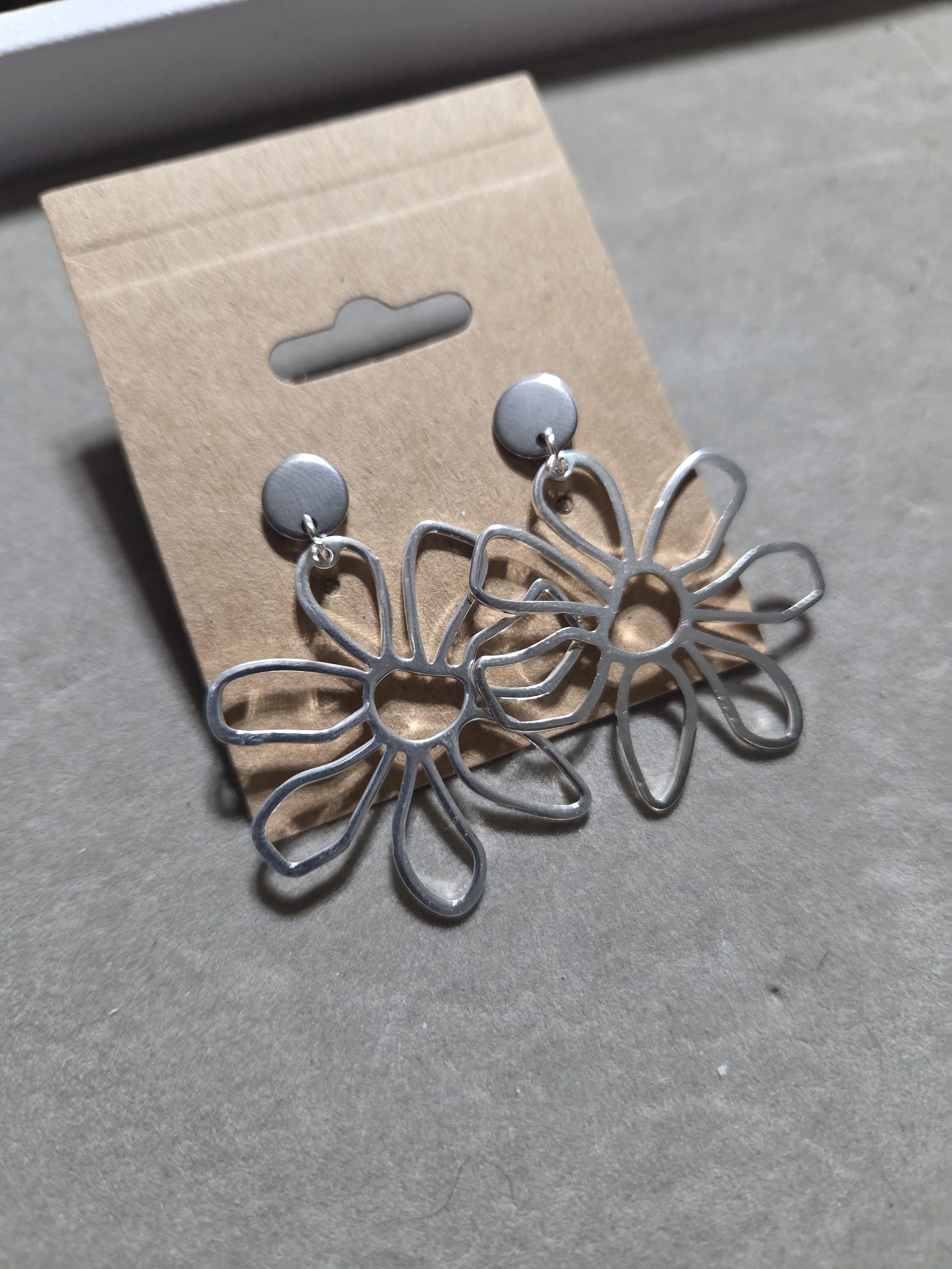 Silver Blossom Earrings