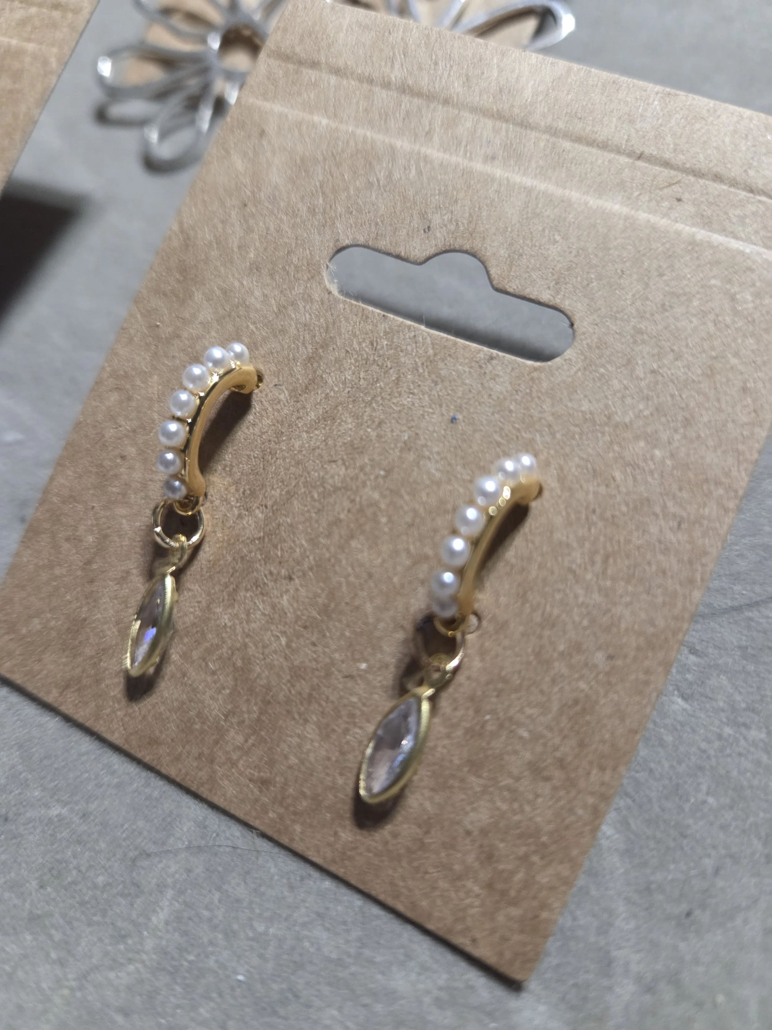 Timeless Pearl & Crystal Drop Earrings