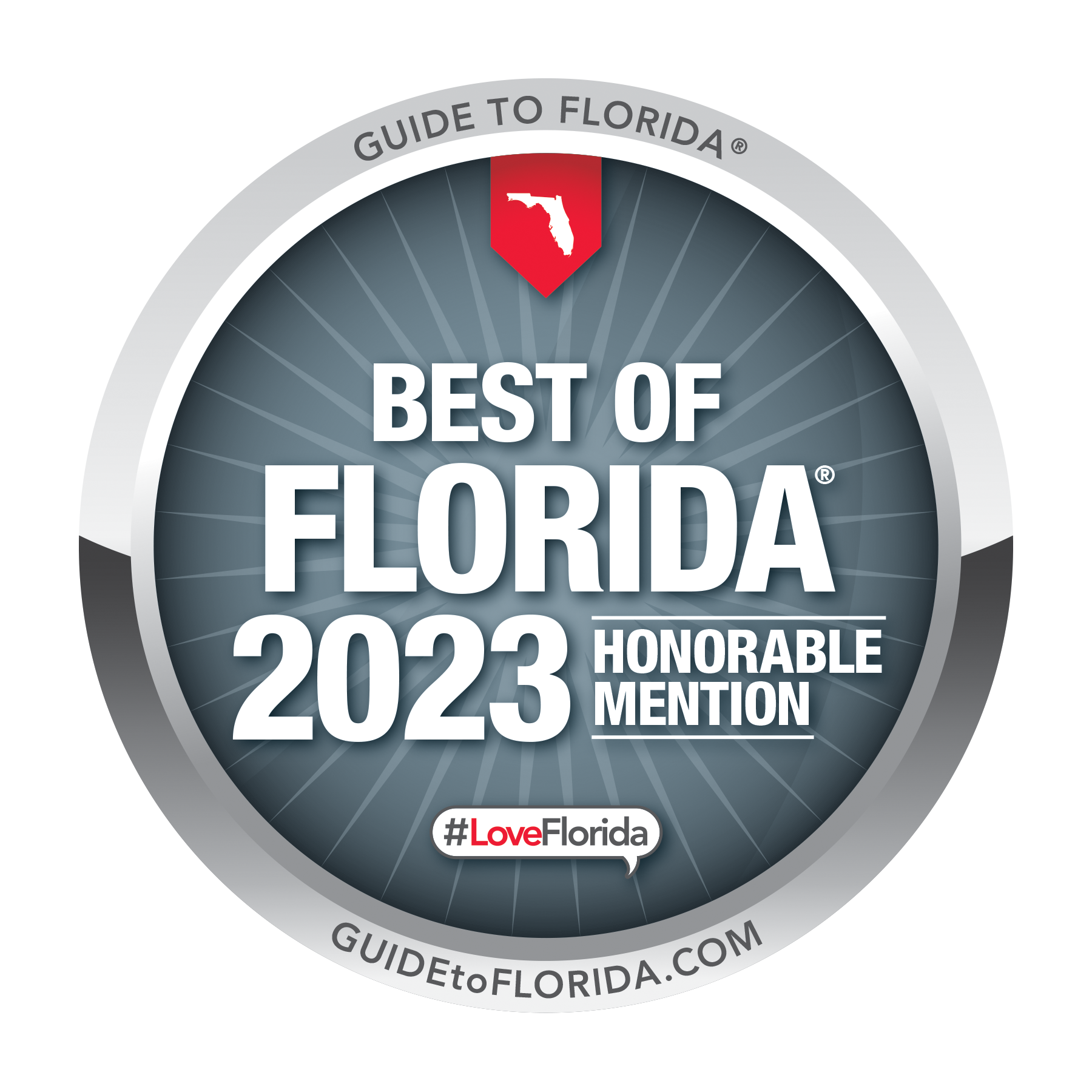 Smokin’ Crow’s BBQ Best of Florida 2023 award for barbecue catering in Southwest Florida.