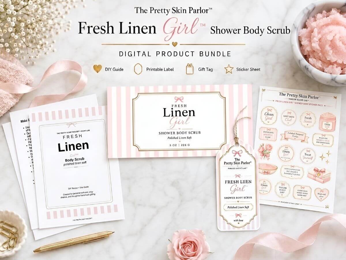Fresh Linen Girl™ Shower Body Scrub  DIY Kit