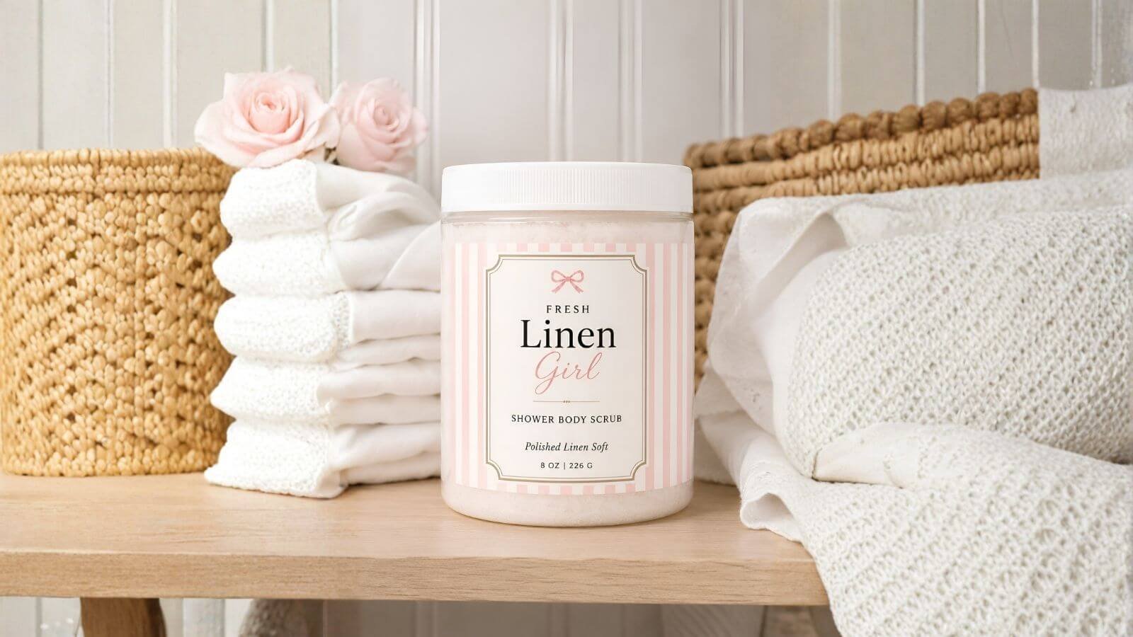 Fresh Linen Girl™ Shower Body Scrub DIY Recipe