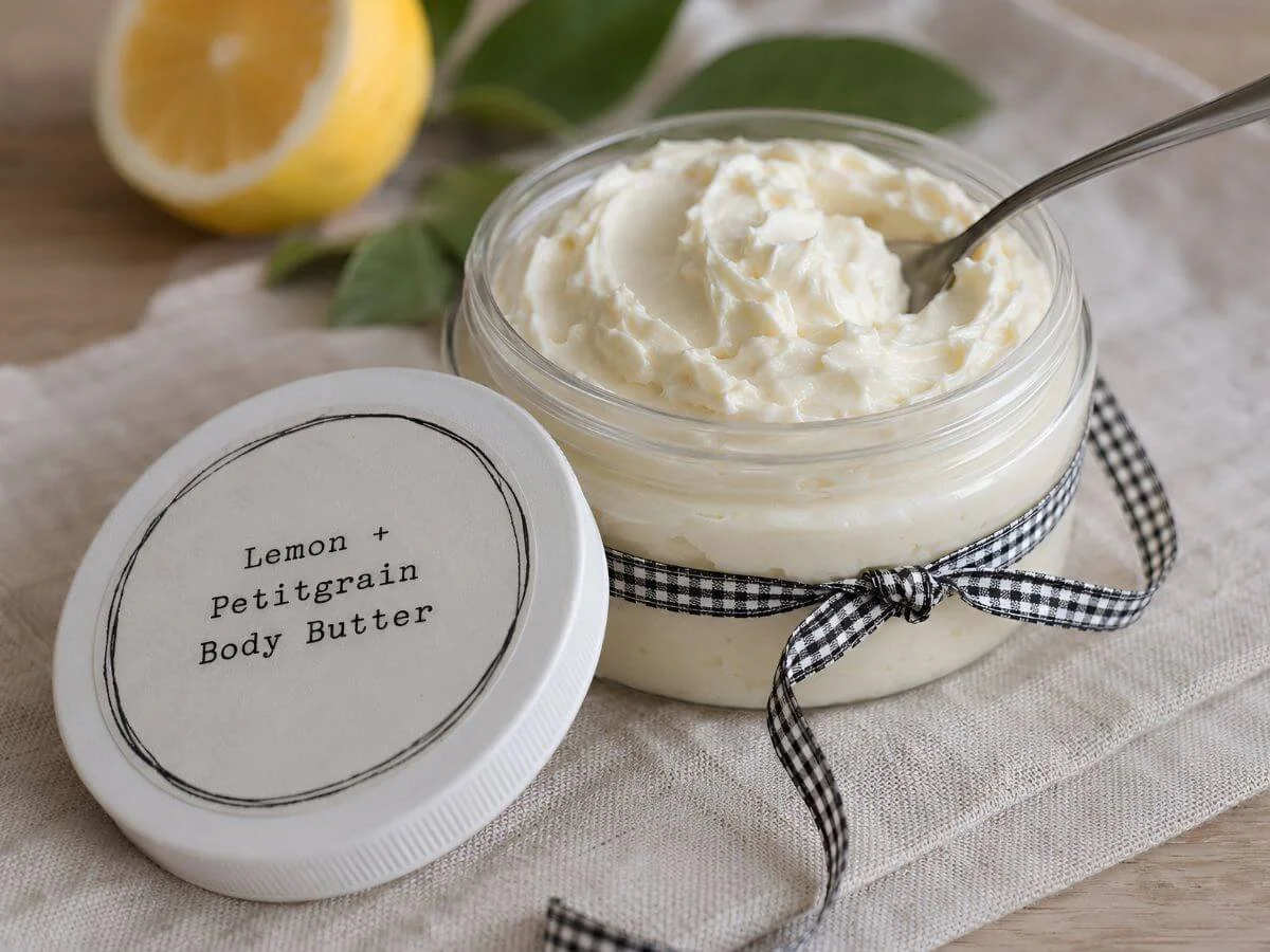 Lemon + Petitgrain Body Butter DIY Recipe