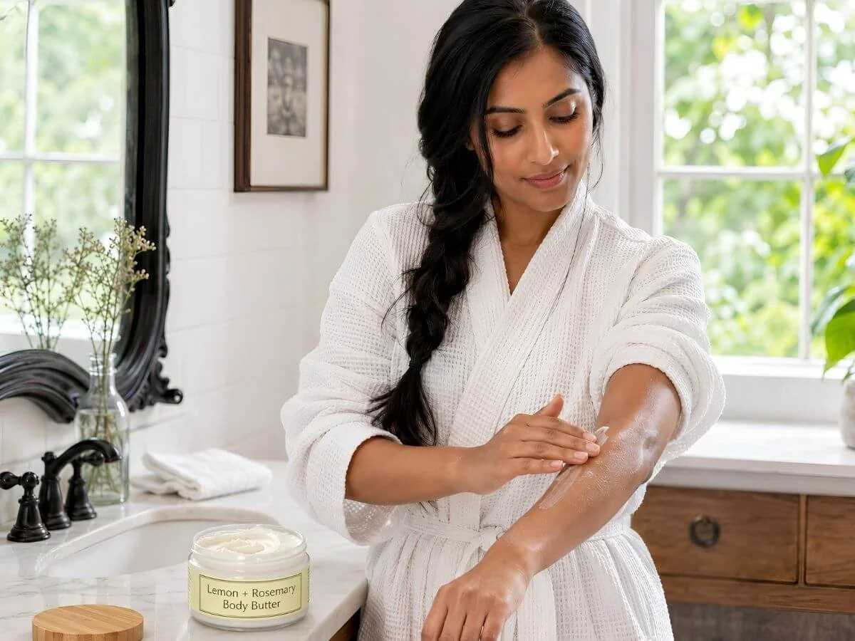 Lemon + Rosemary Body Butter DIY Recipe