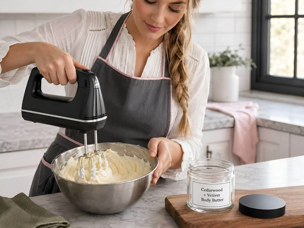 Cedarwood + Vetiver Body Butter DIY Recipe