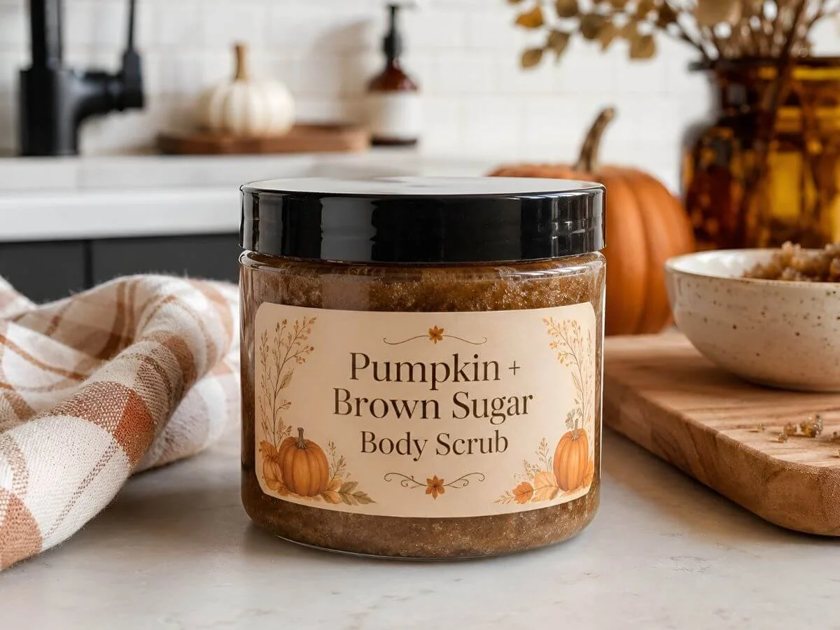 Fall Pumpkin + Brown Sugar Body Scrub DIY Recipe