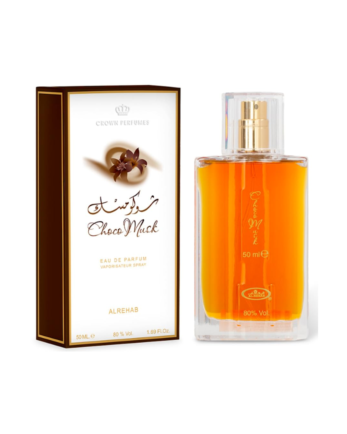 Al-Rehab Choco Musk
Creamy chocolate, warm vanilla, and soft musk melt into one deliciously cozy scent.