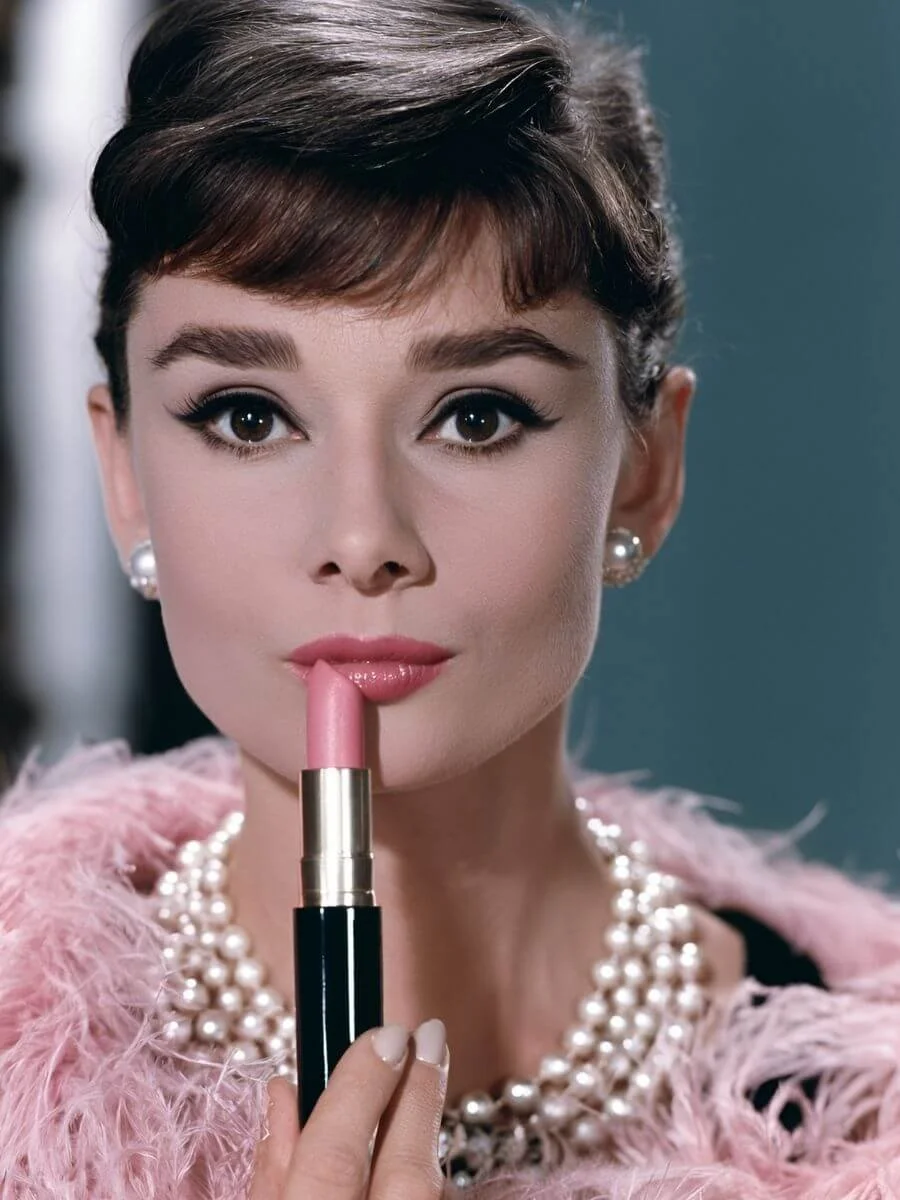 Audrey Hepburn classic vintage beauty look with polished makeup and timeless style