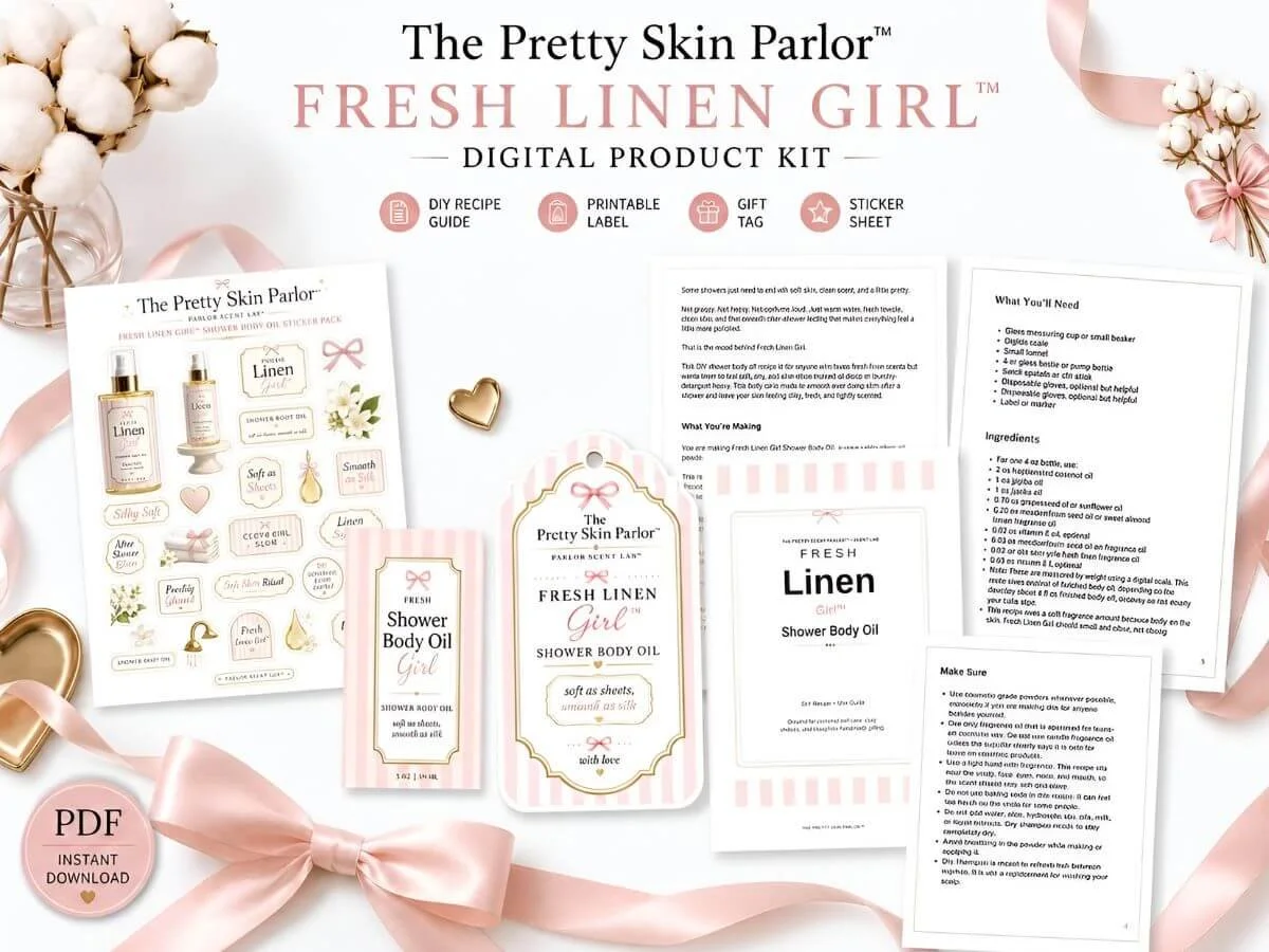 Fresh Linen Girl™Shower Body Oil DIY Kit