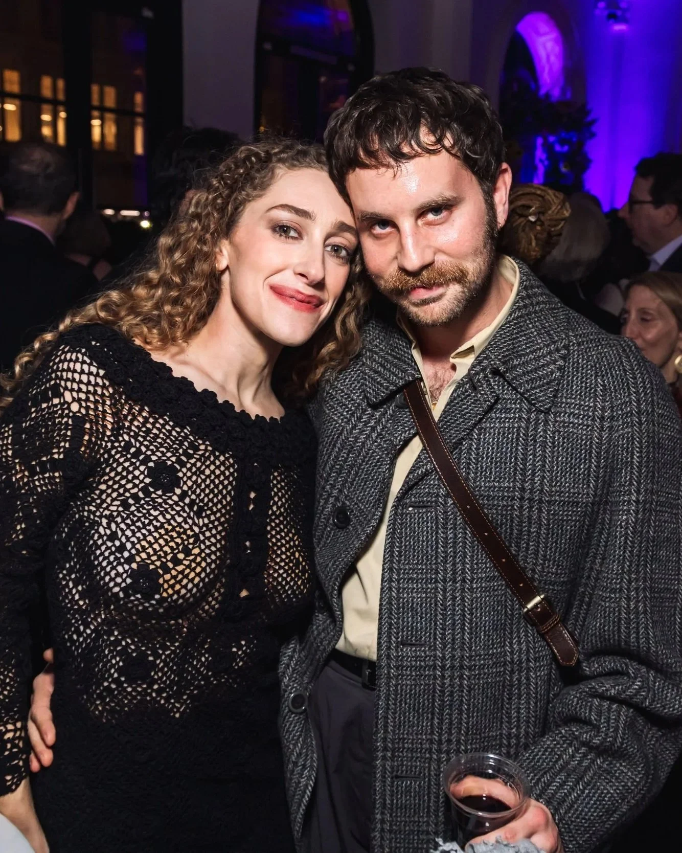 Micaela Diamond and Ben Platt at opening night of "The Seat of Our Pants" at The Publid