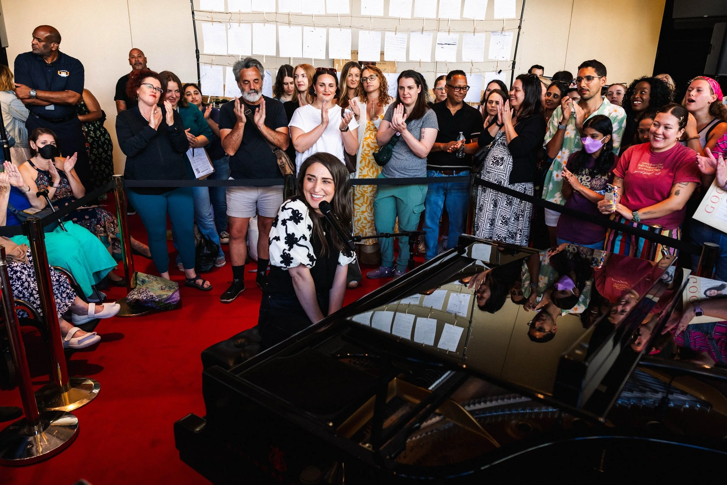 It&rsquo;s always a privilege to get to photograph @sarabareilles performing, especially in the lobby of @lctheater as part of the release of her new brilliant album &ldquo;Good Grief.&rdquo; She is one of the greatest vocalists and songwriters of al